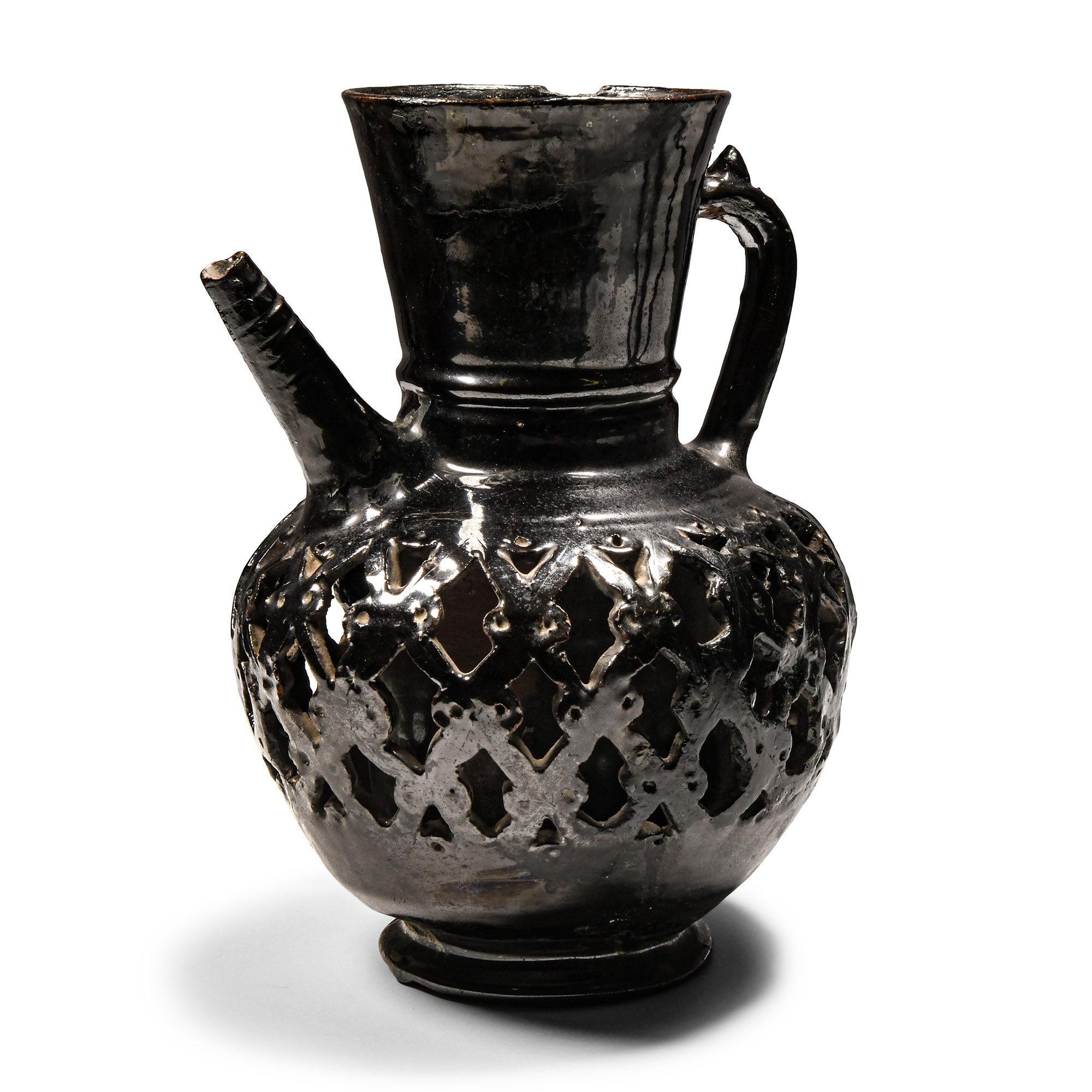 Western Asiatic Black-Glazed Ewer