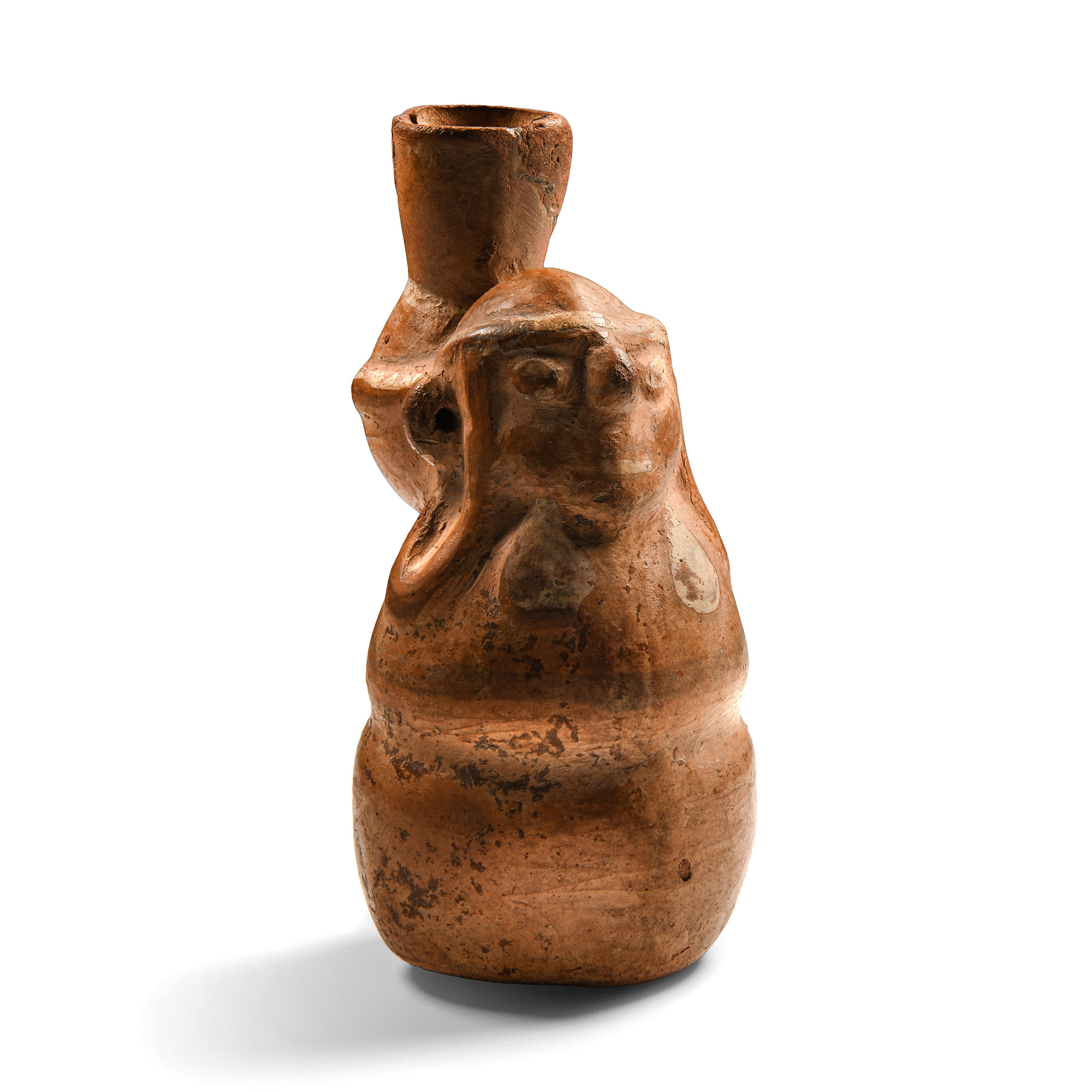 Pre-Columbian Toltec Terracotta Anthropomorphic Vessel
