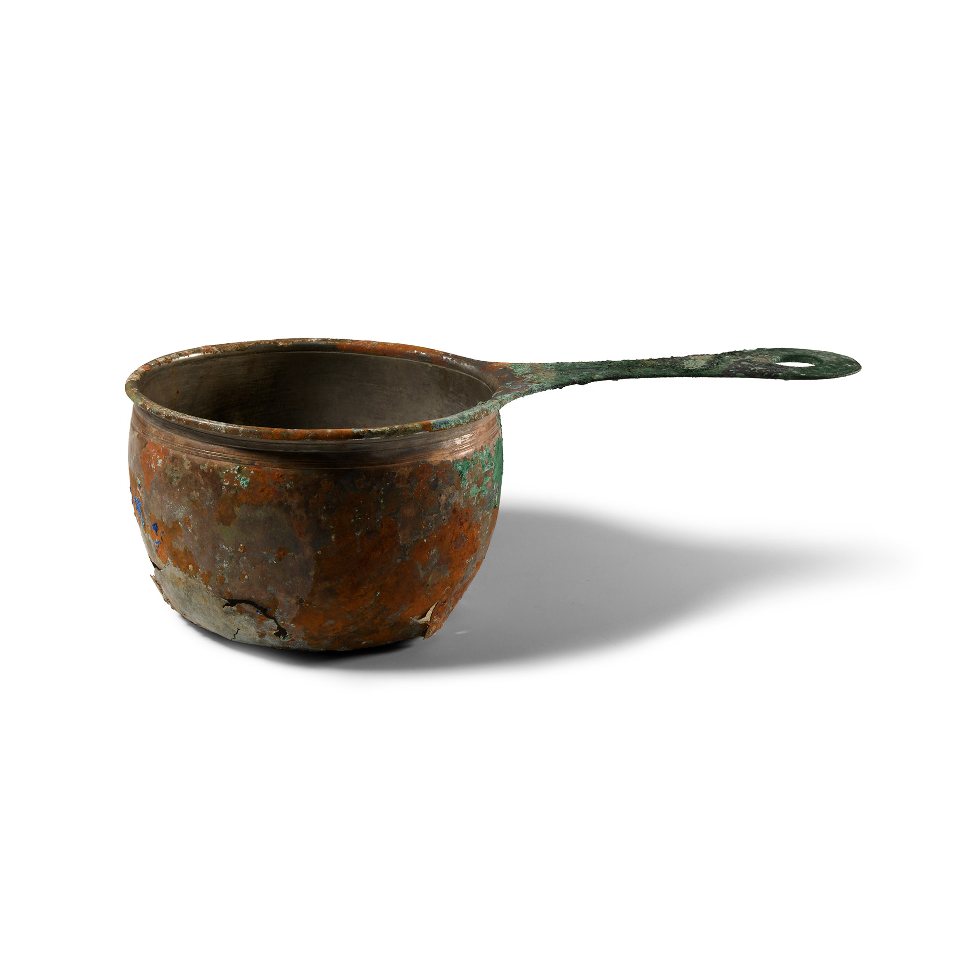 Large Roman Tinned Bronze Patera