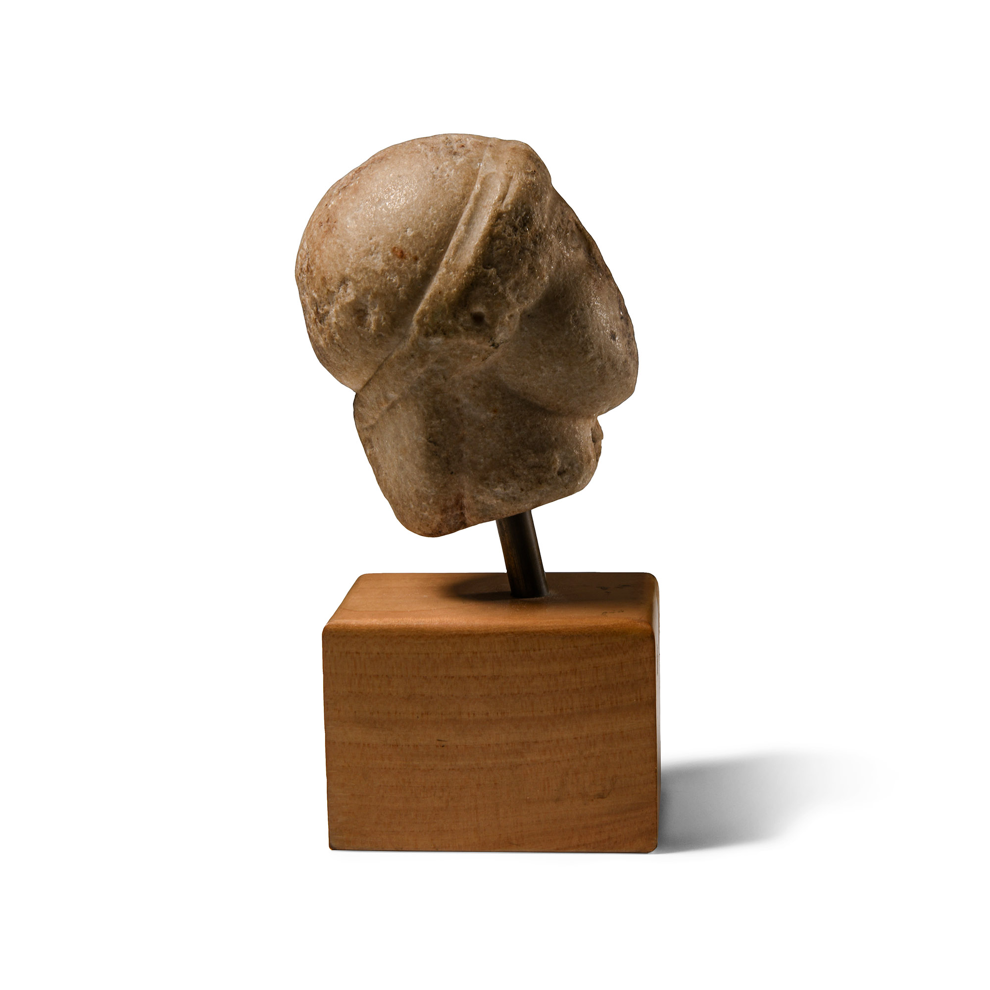 Greek Marble Head of a Youth