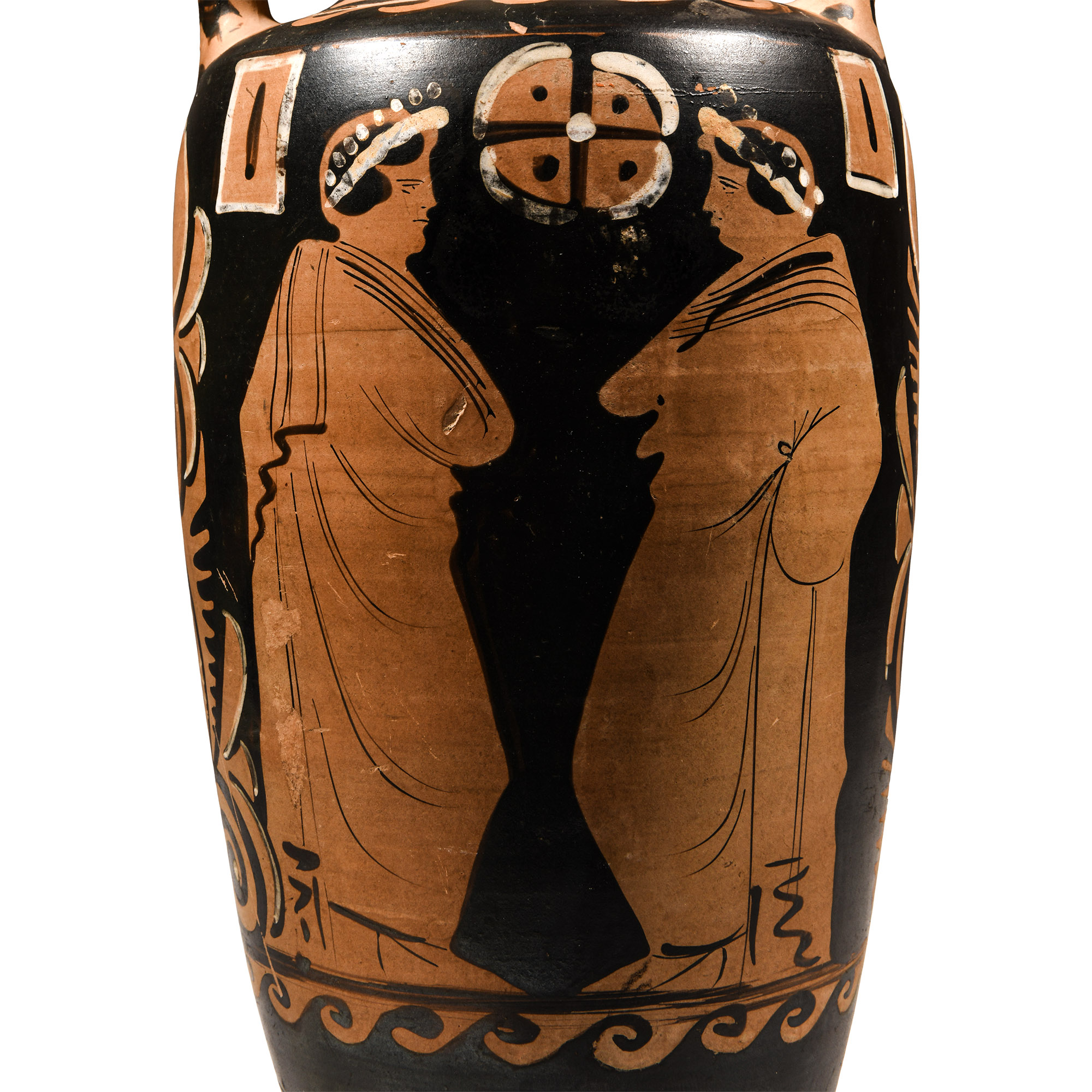 Campanian Red-Figure Neck-Amphora with Cavalryman