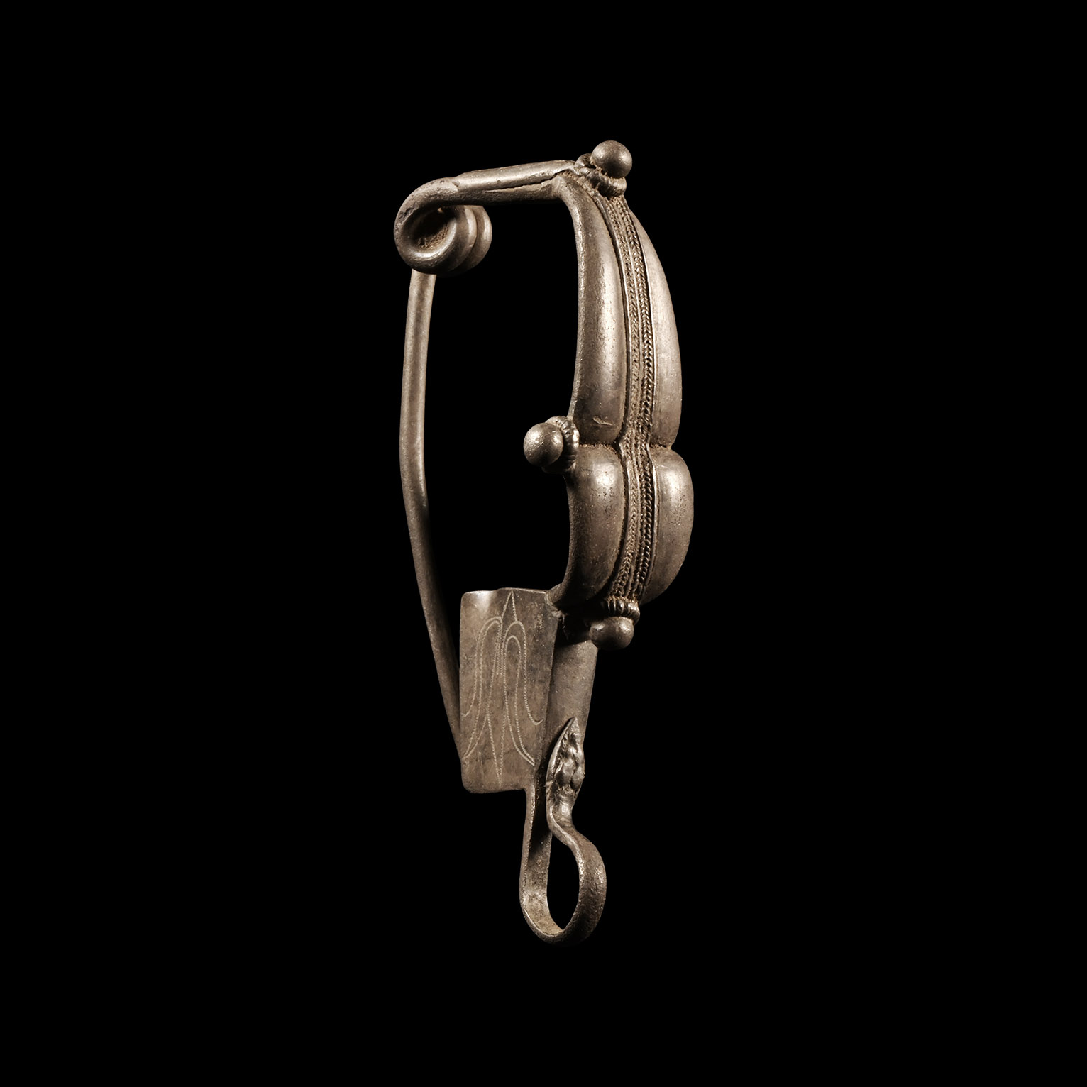Greek Italic Silver Fibula