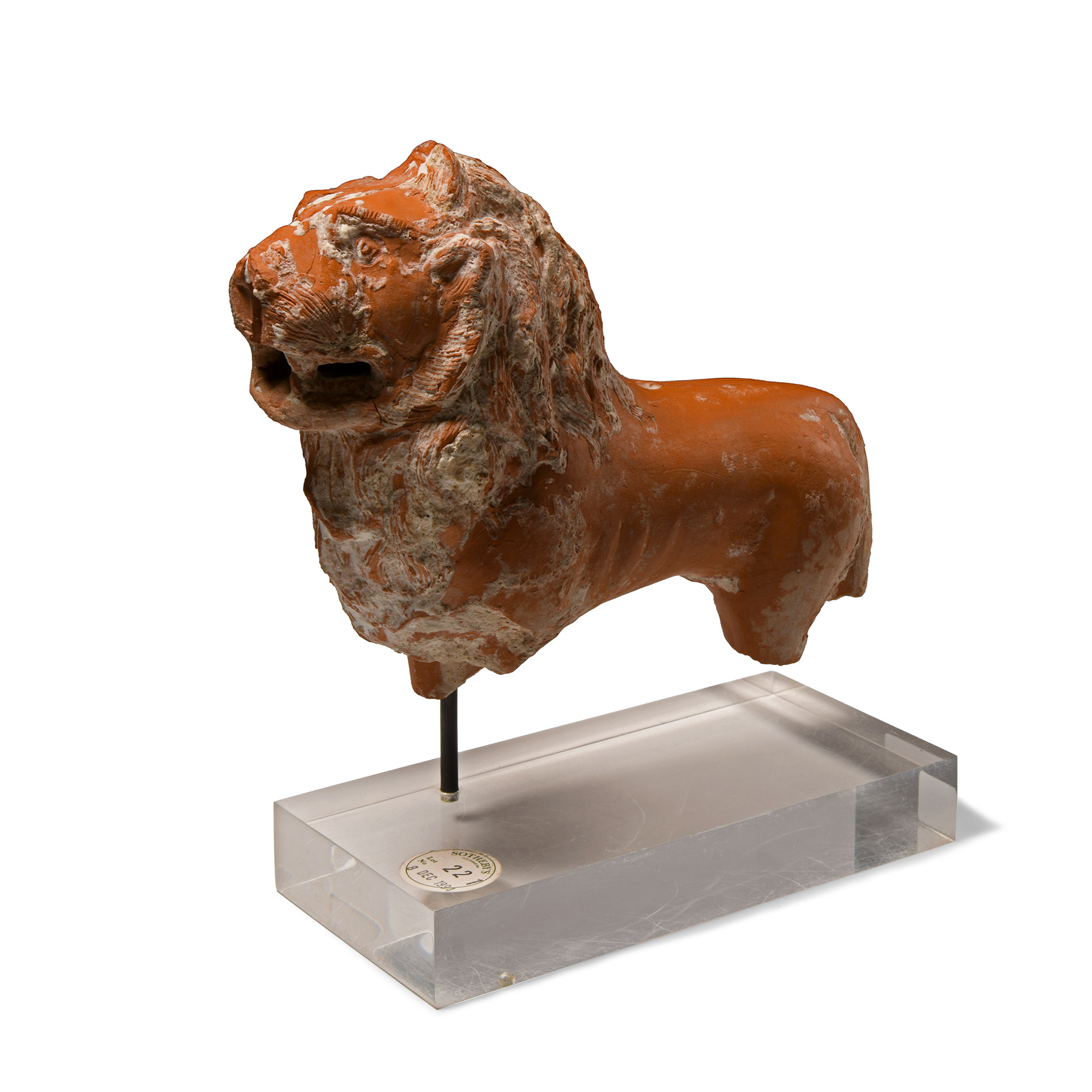 Roman Terracotta Lion Rhyton