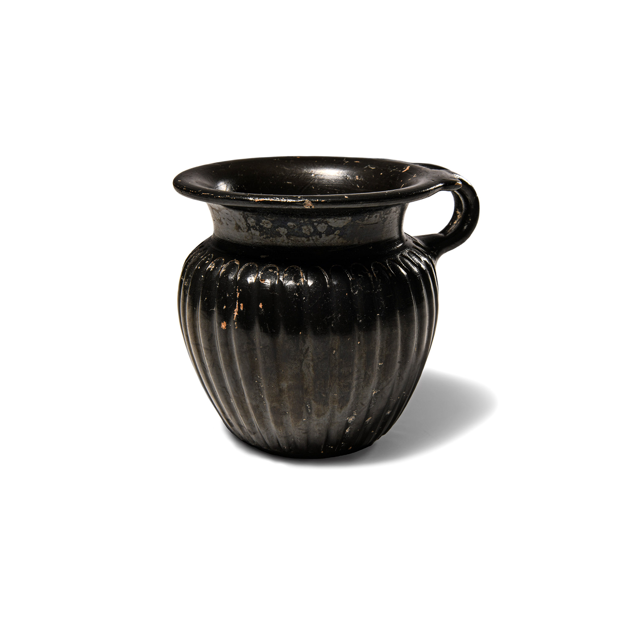 Greek Apulian High-Glazed Fluted Cup