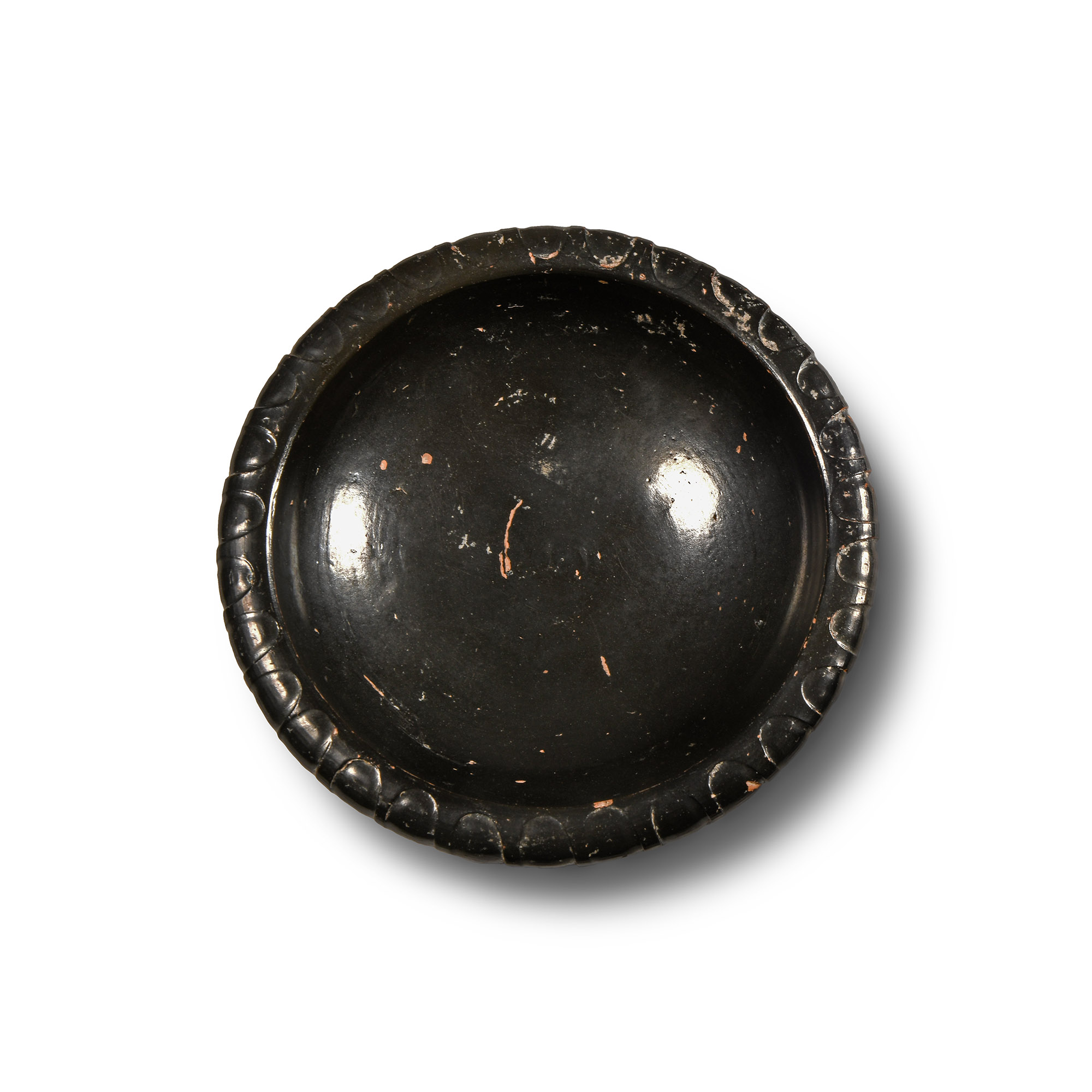 Greek Black-Glazed Plate