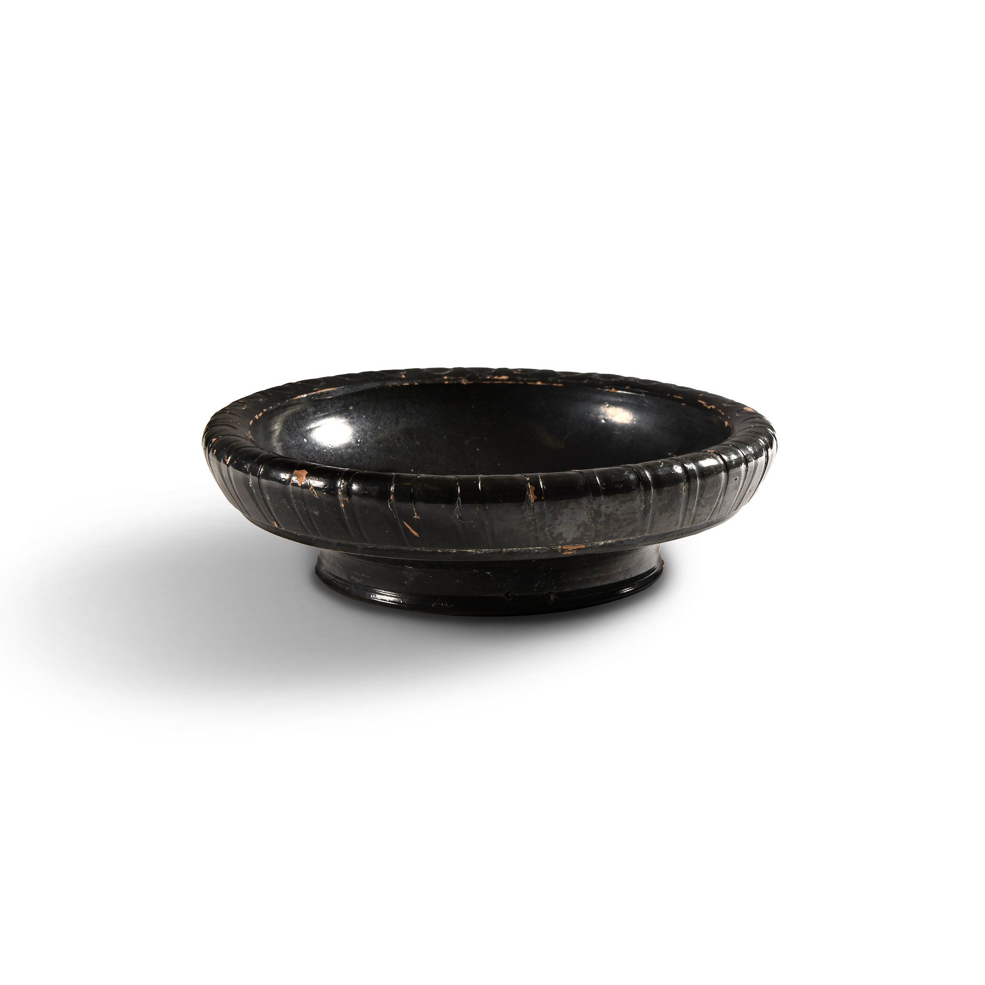 Greek Black-Glazed Plate