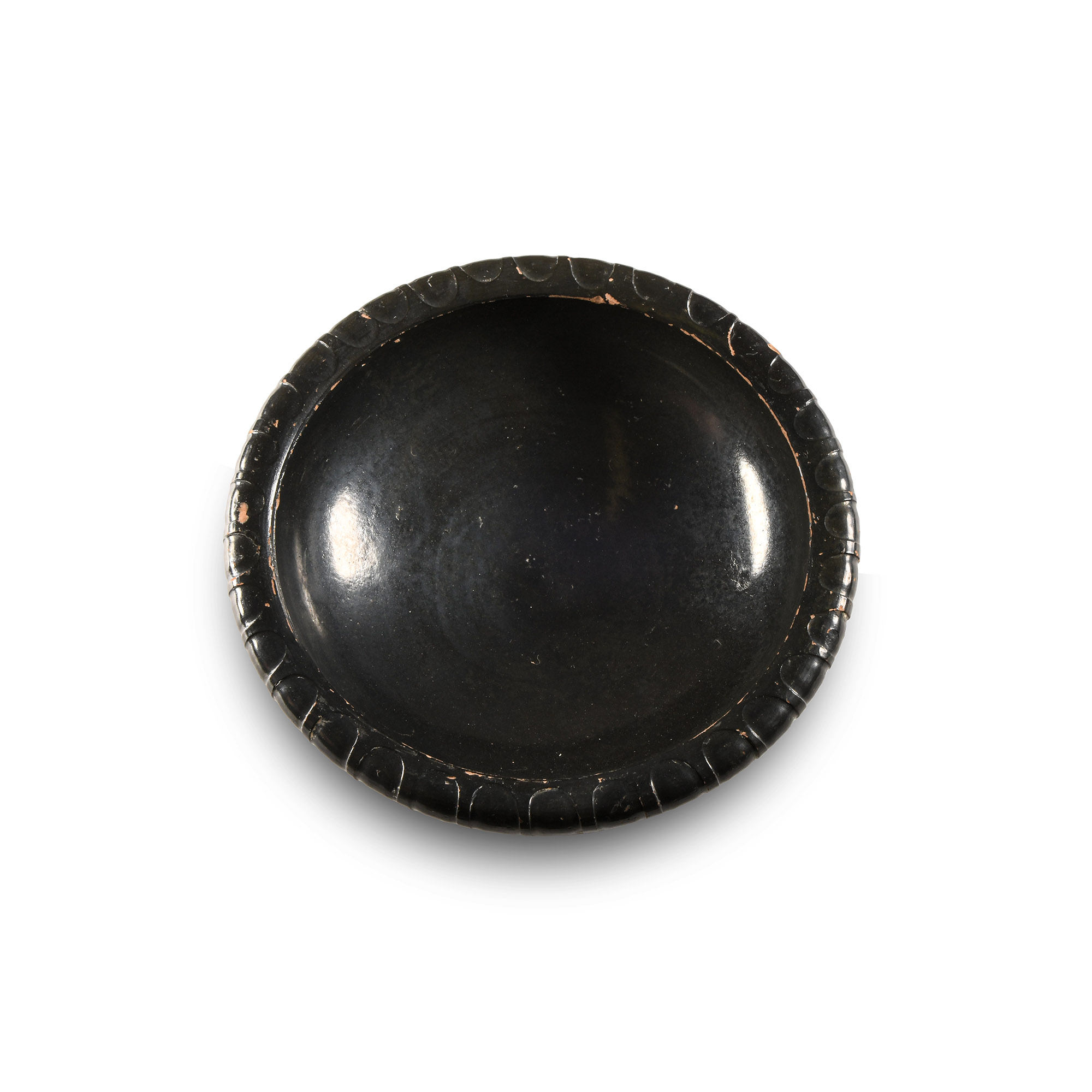 Greek Black-Glazed Plate