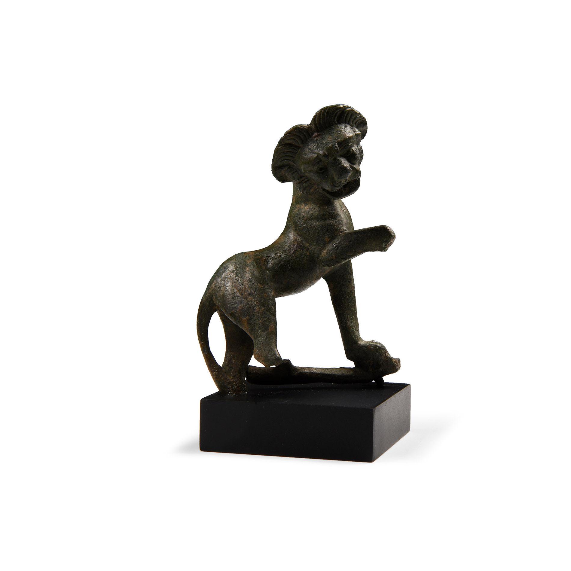 Roman Bronze Lion Statuette