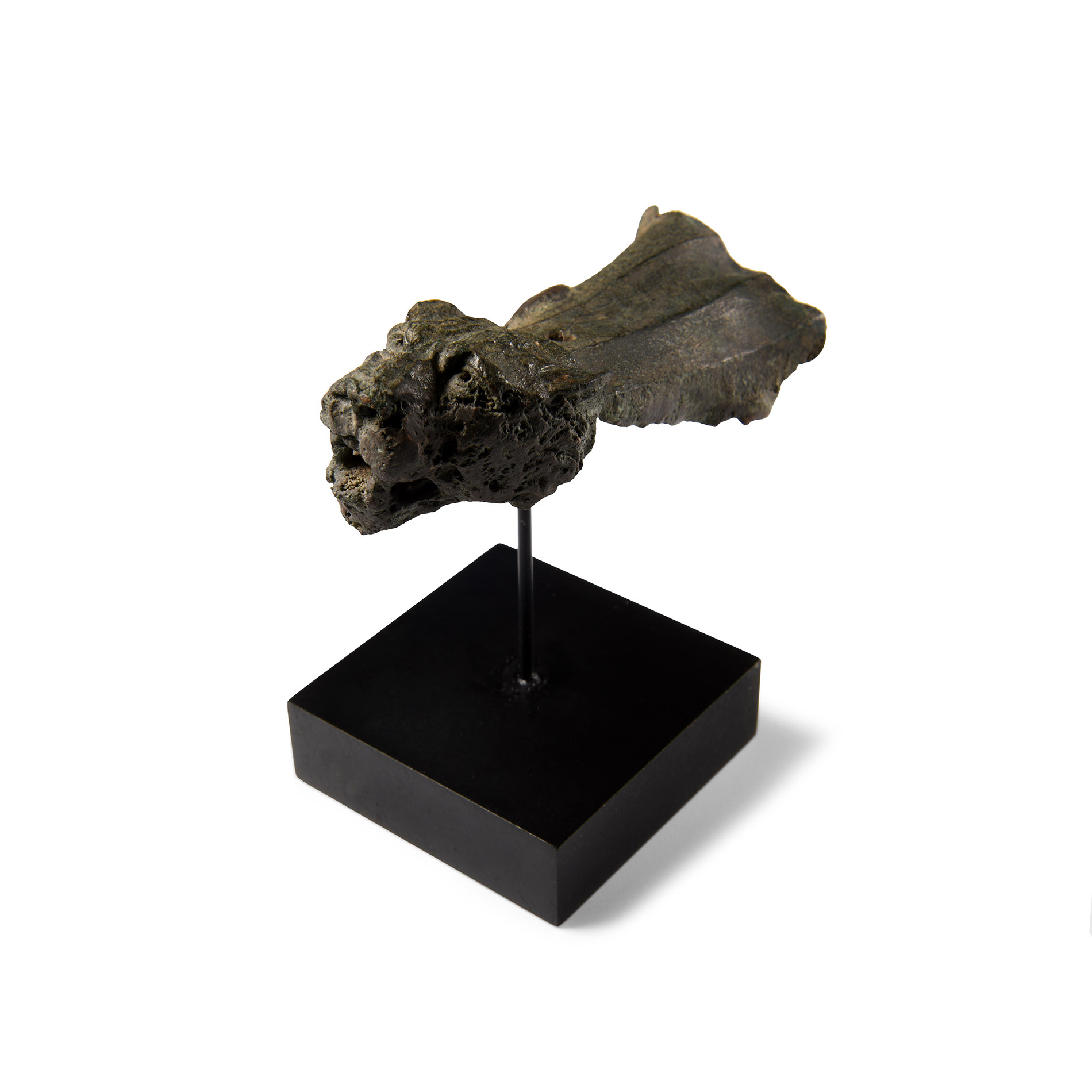 Roman Bronze Lion Patera Handle Fitting