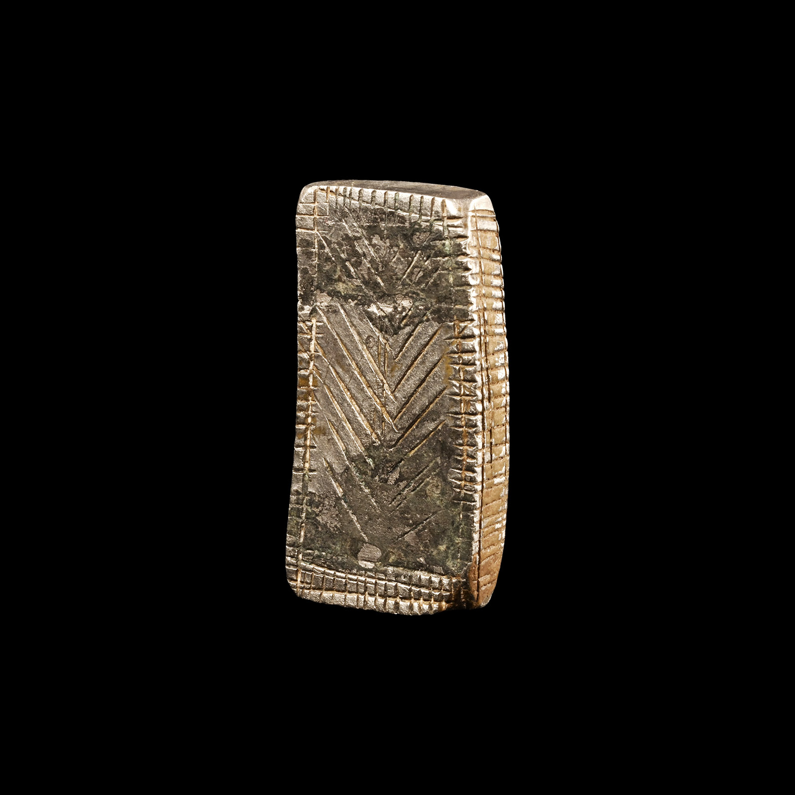 Roman Silver Ingot with Palm Branch