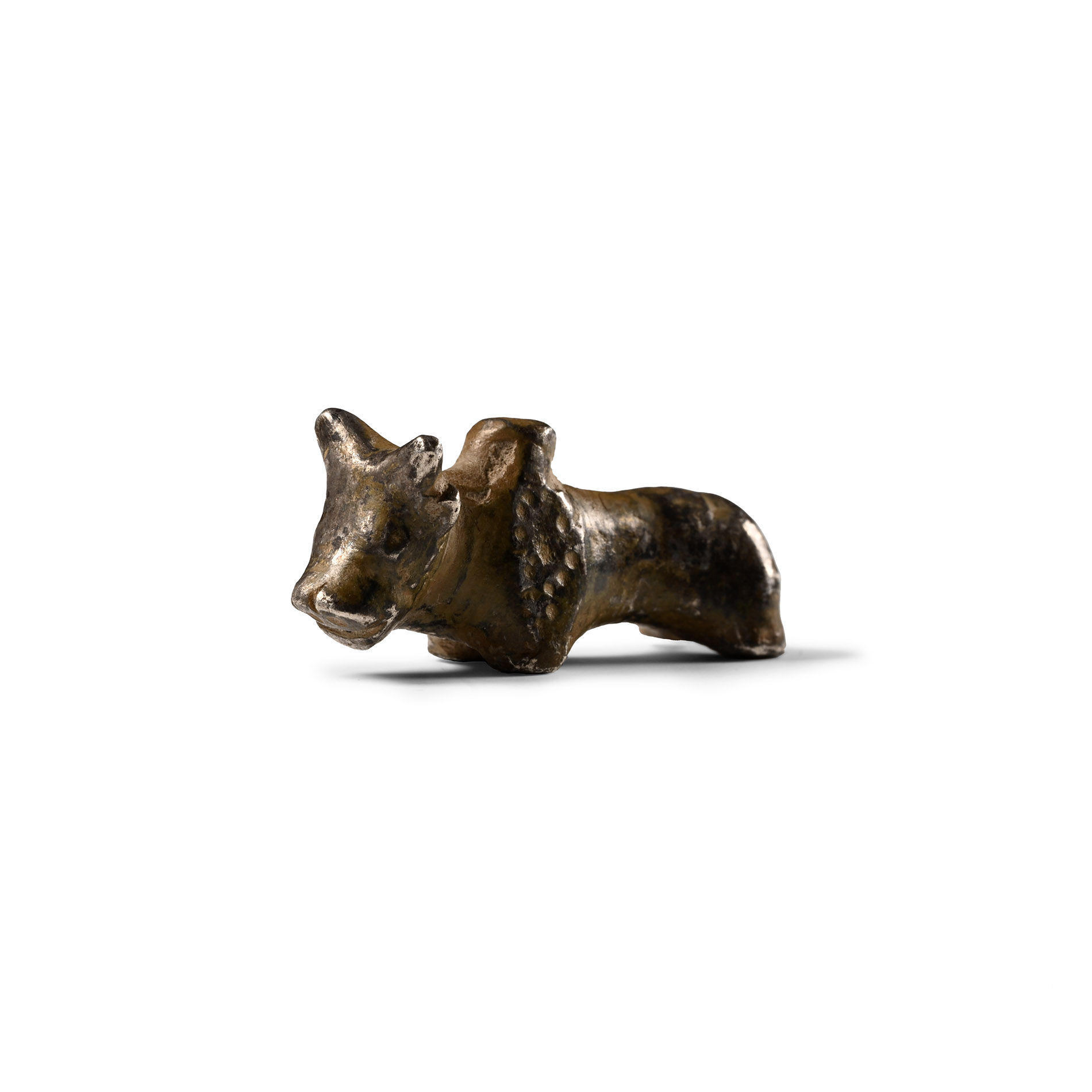 Roman Silver Standing Bull Statuette