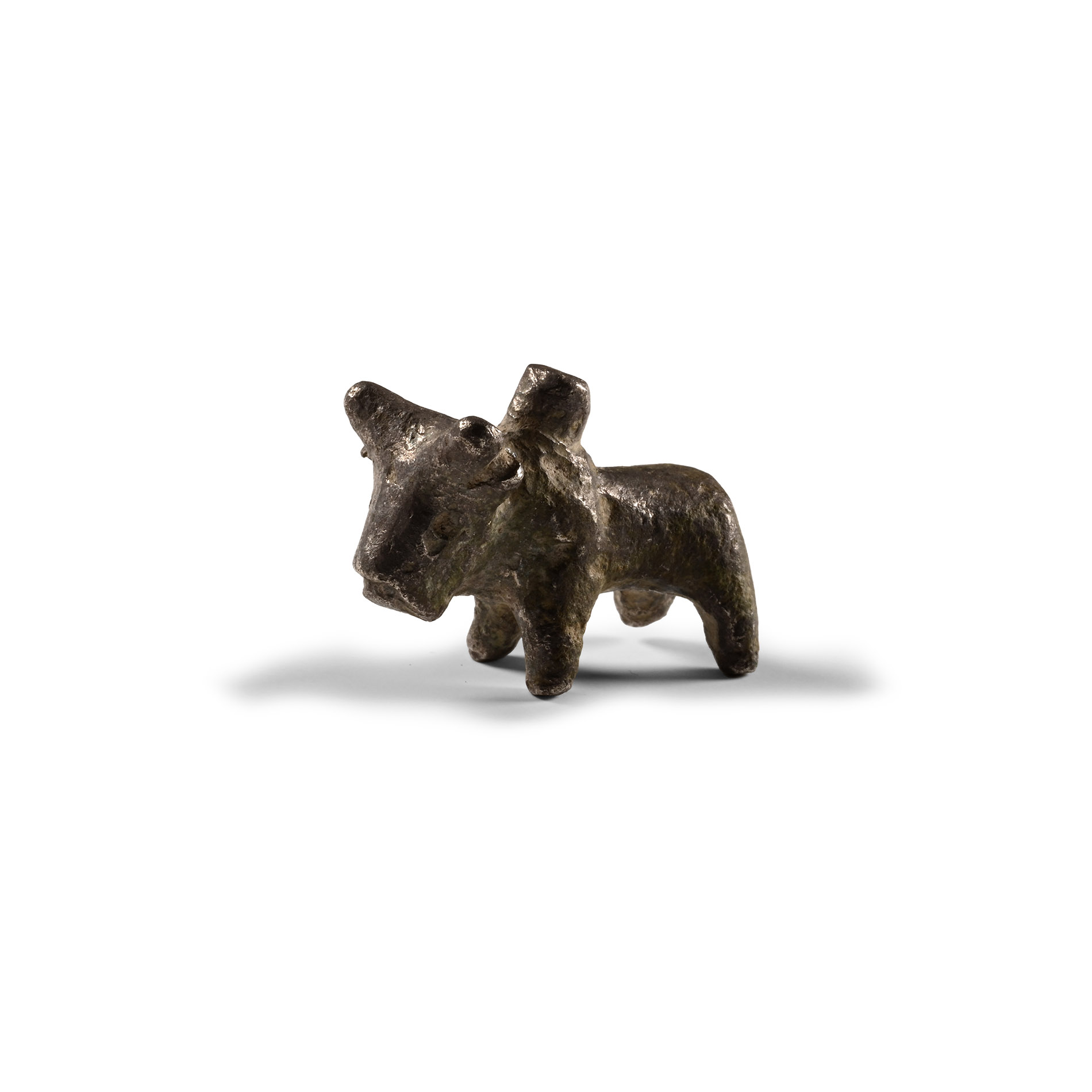 Roman Silver Standing Bull Statuette