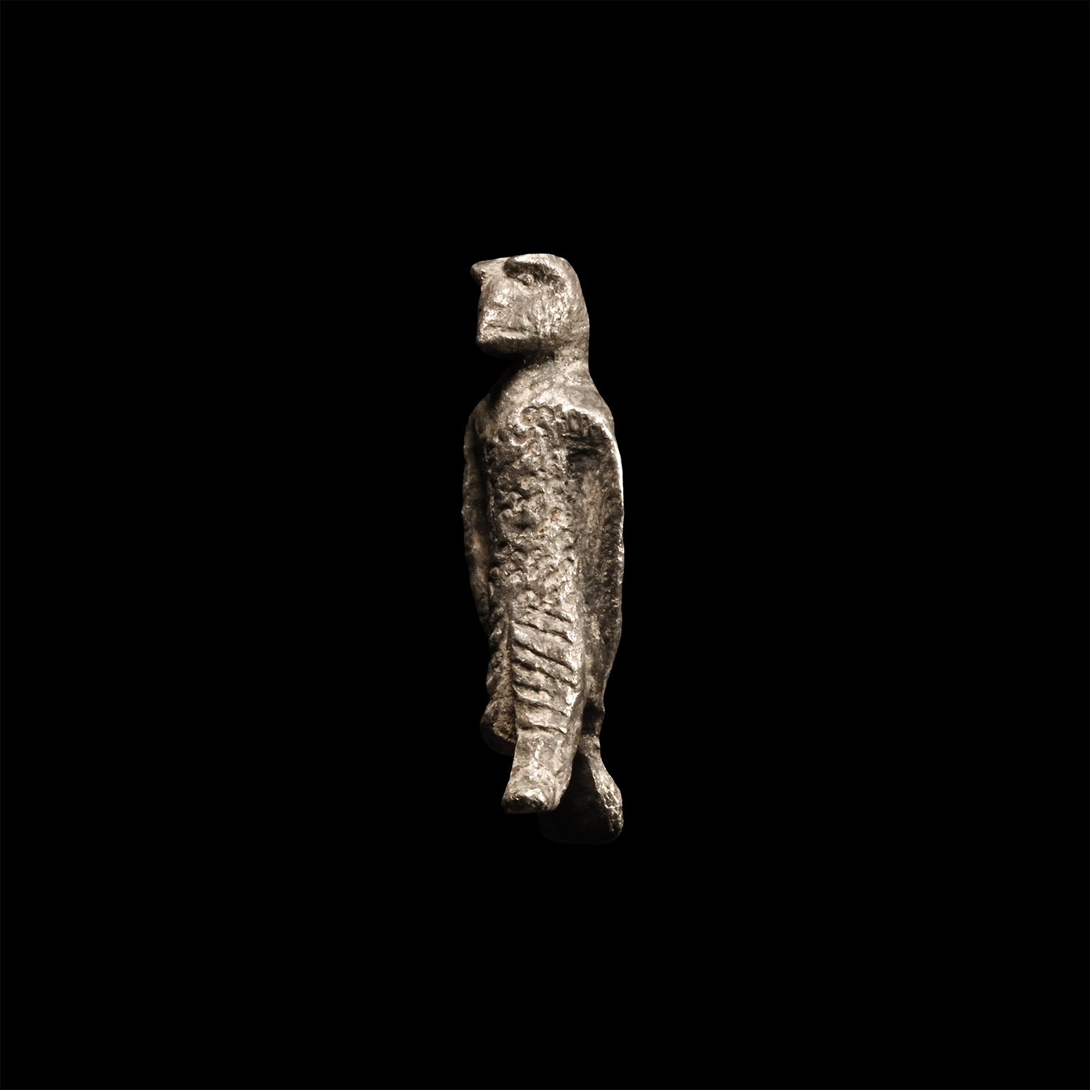 Roman Silver Standing Eagle Statuette
