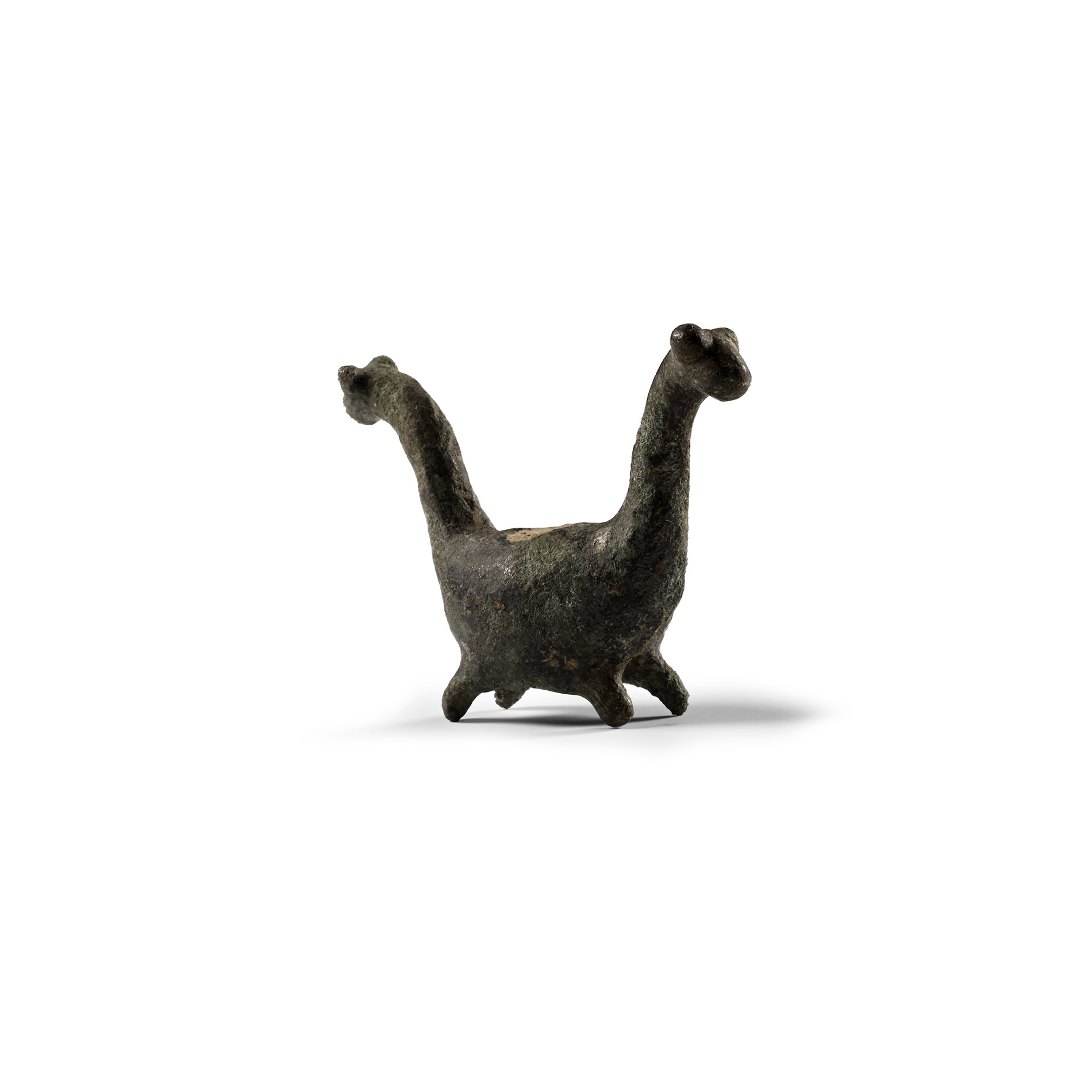 Roman Bronze Double-Headed Beast Statuette