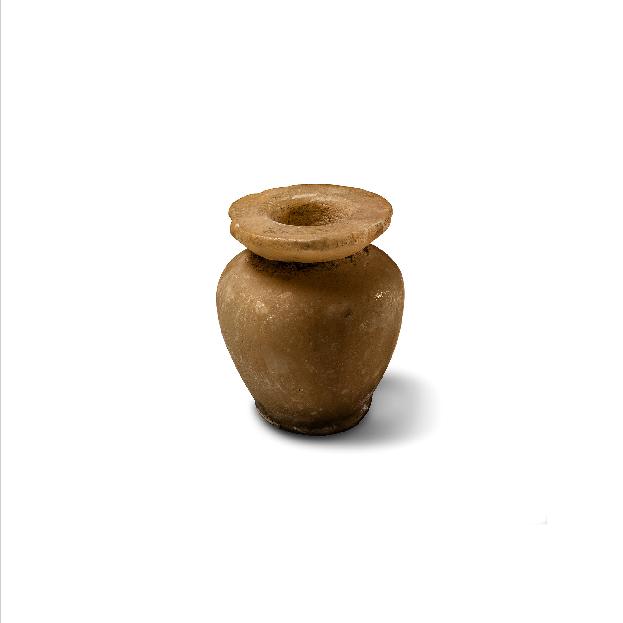 Egyptian Alabaster Kohl Pot