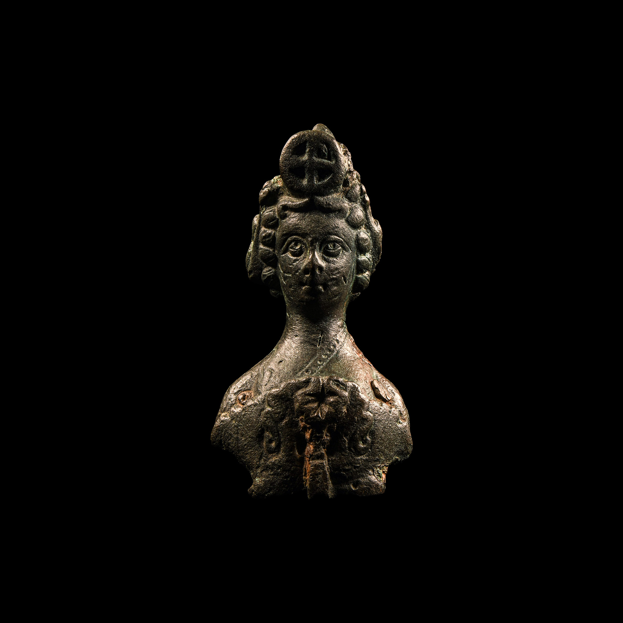 Byzantine Bronze Empress Mount