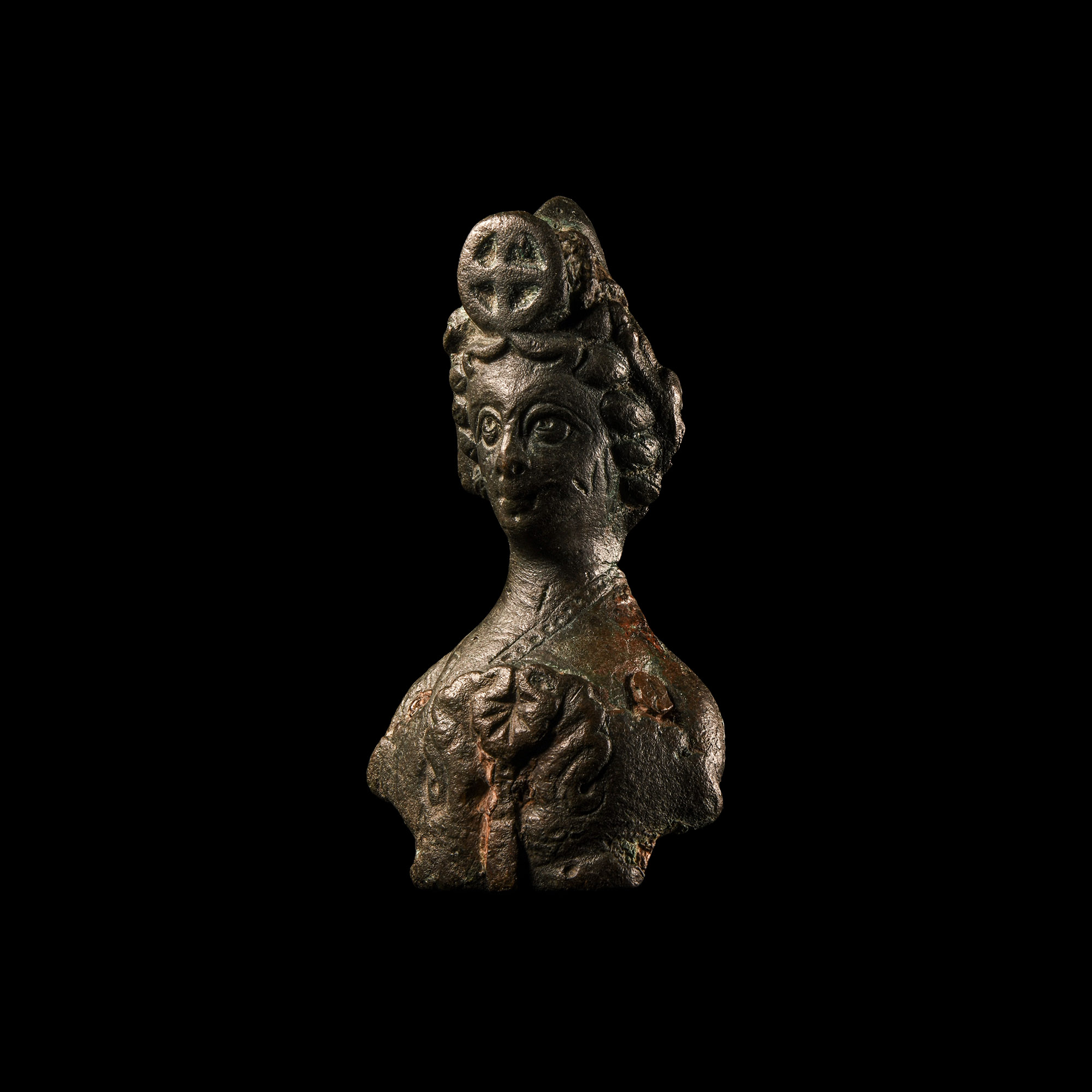 Byzantine Bronze Empress Mount