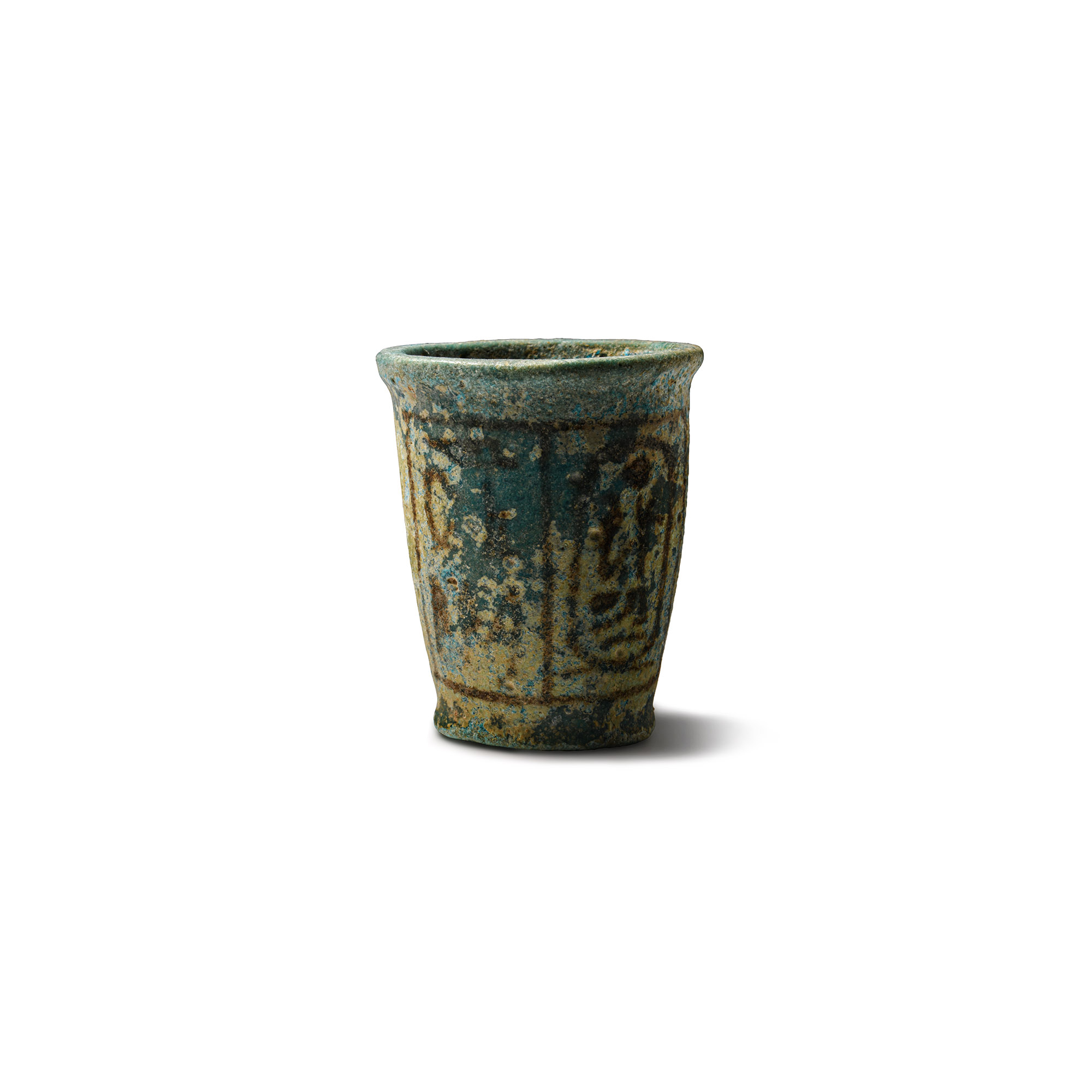 Egyptian Faience Ramesses II Offering Cup