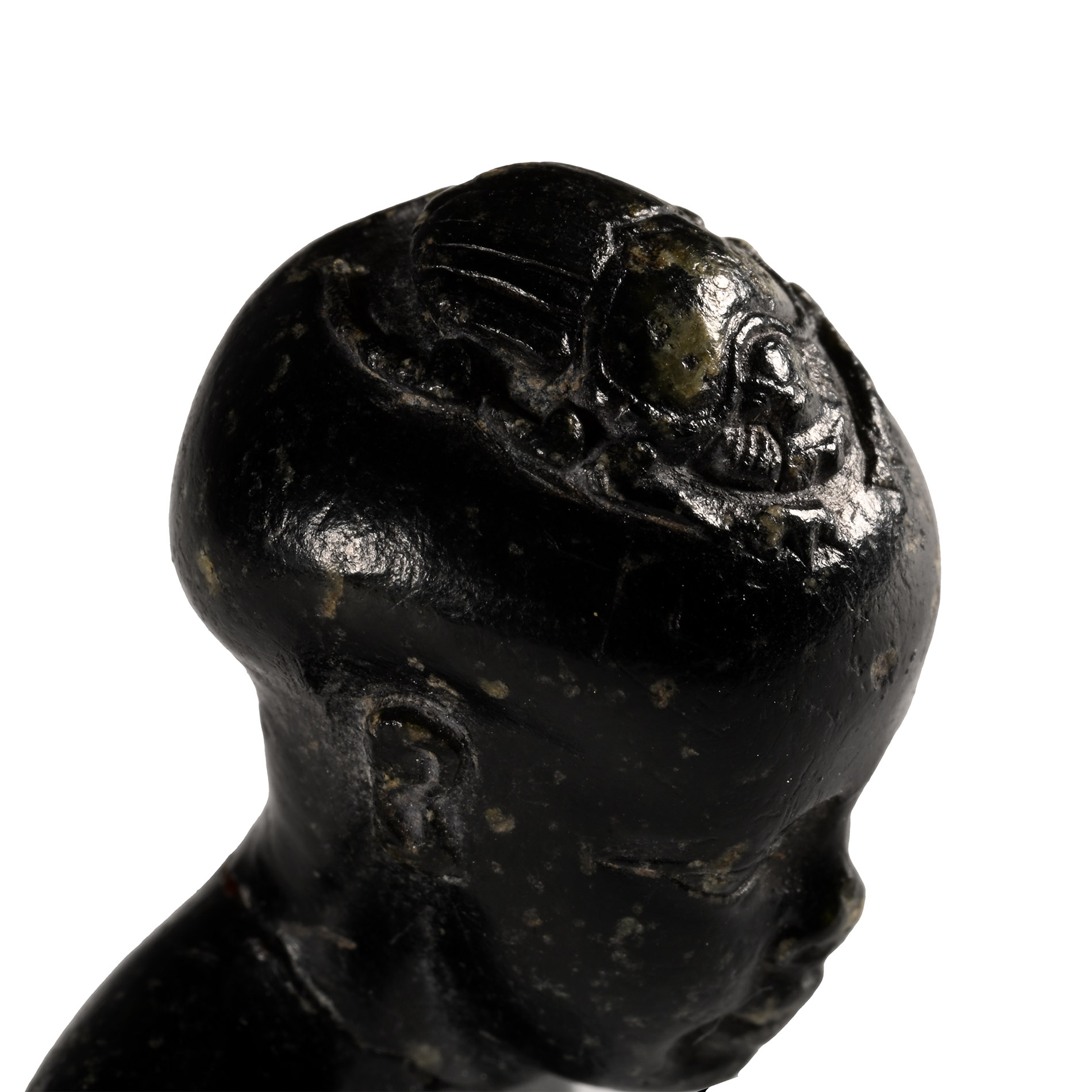 Egyptian Steatite Apotropaic Pataikos Dwarf Amulet Figure