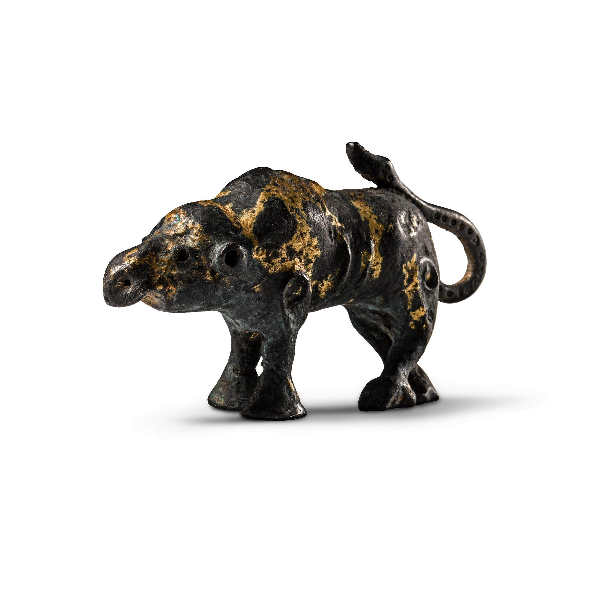 Viking Age Gilt Bronze 'Great Beast' Figure