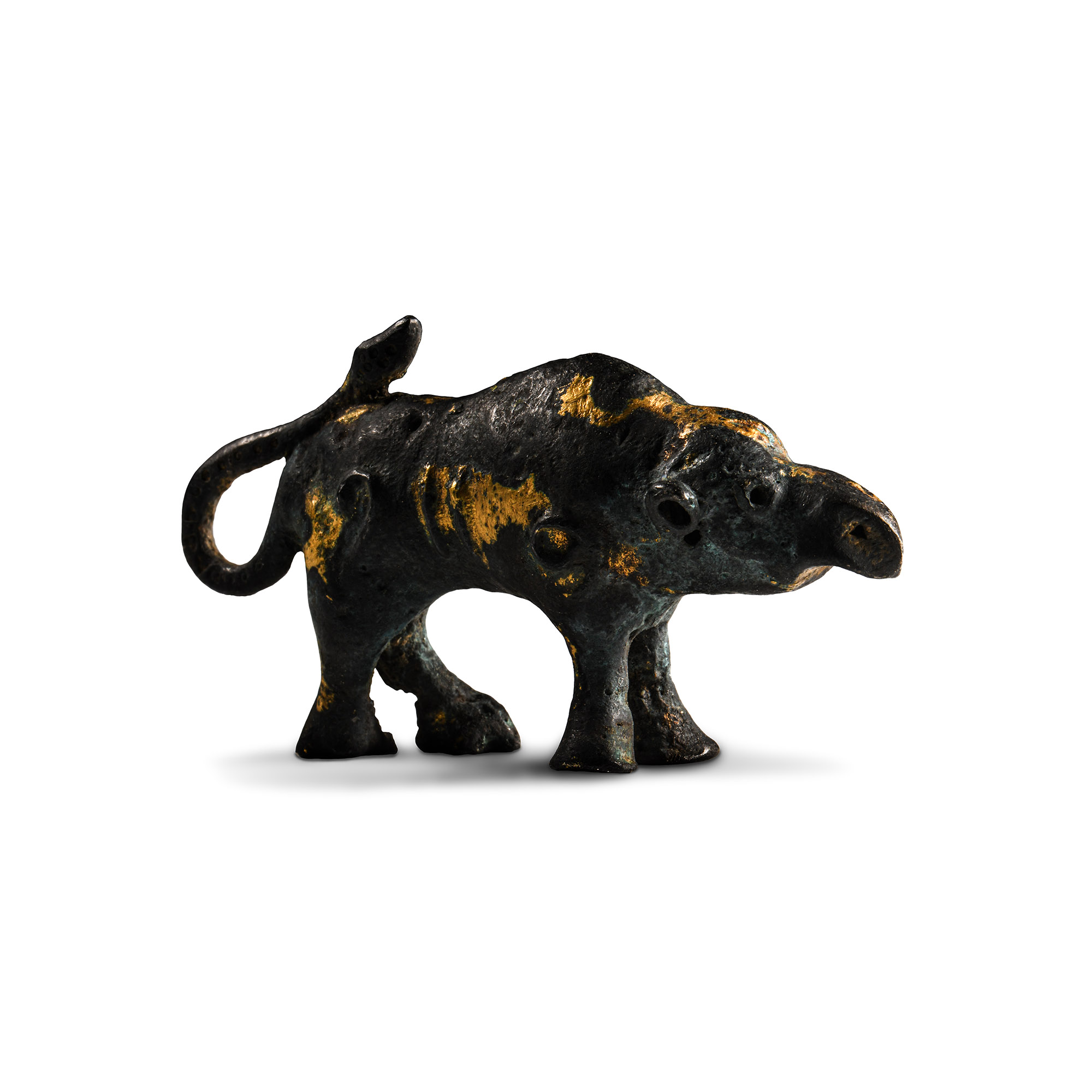 Viking Age Gilt Bronze 'Great Beast' Figure