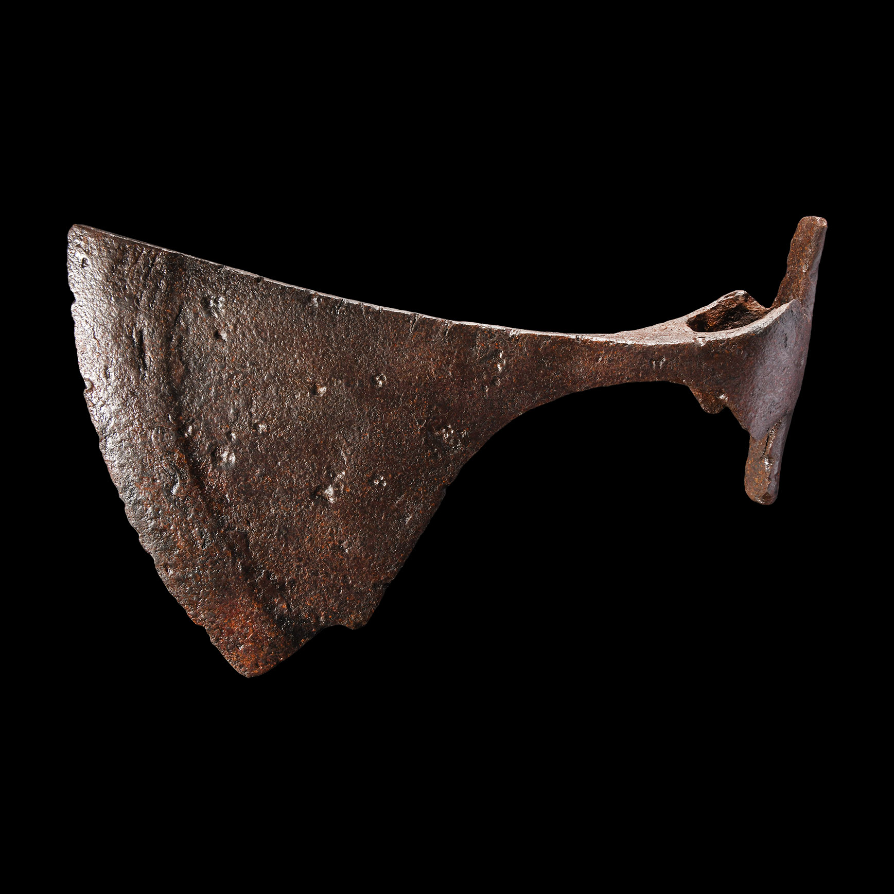 Very Large Viking Iron Battle Notched Axehead