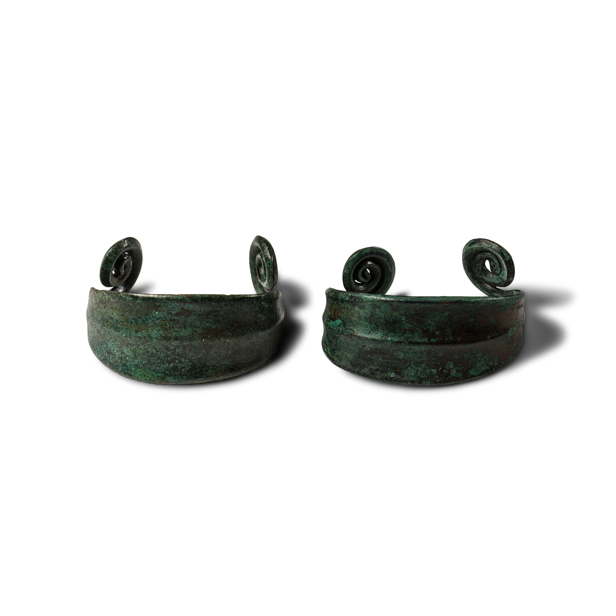 Bronze Age Coiled Bracelet Pair