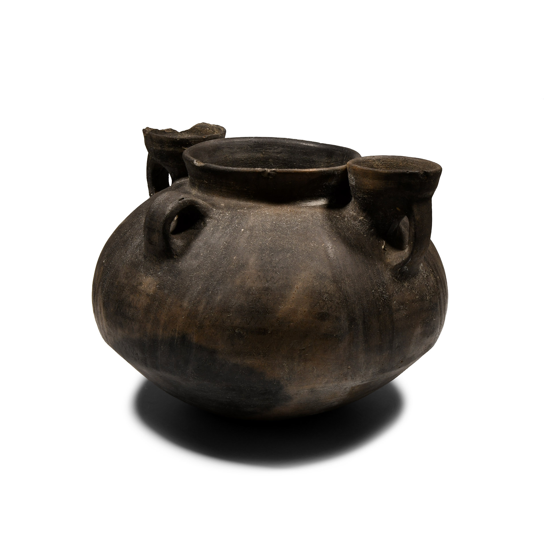 Phoenician Black Terracotta Ritual Vessel