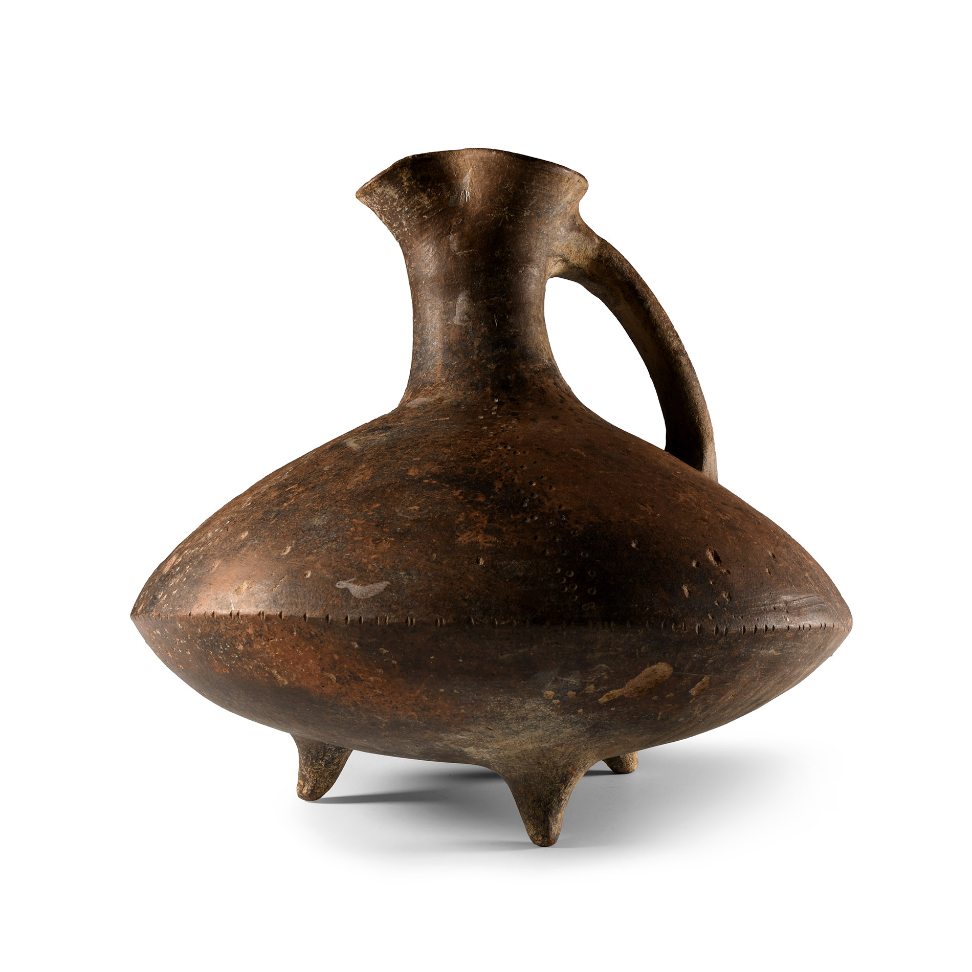 Luristan Tripod Footed Jug with Strainer