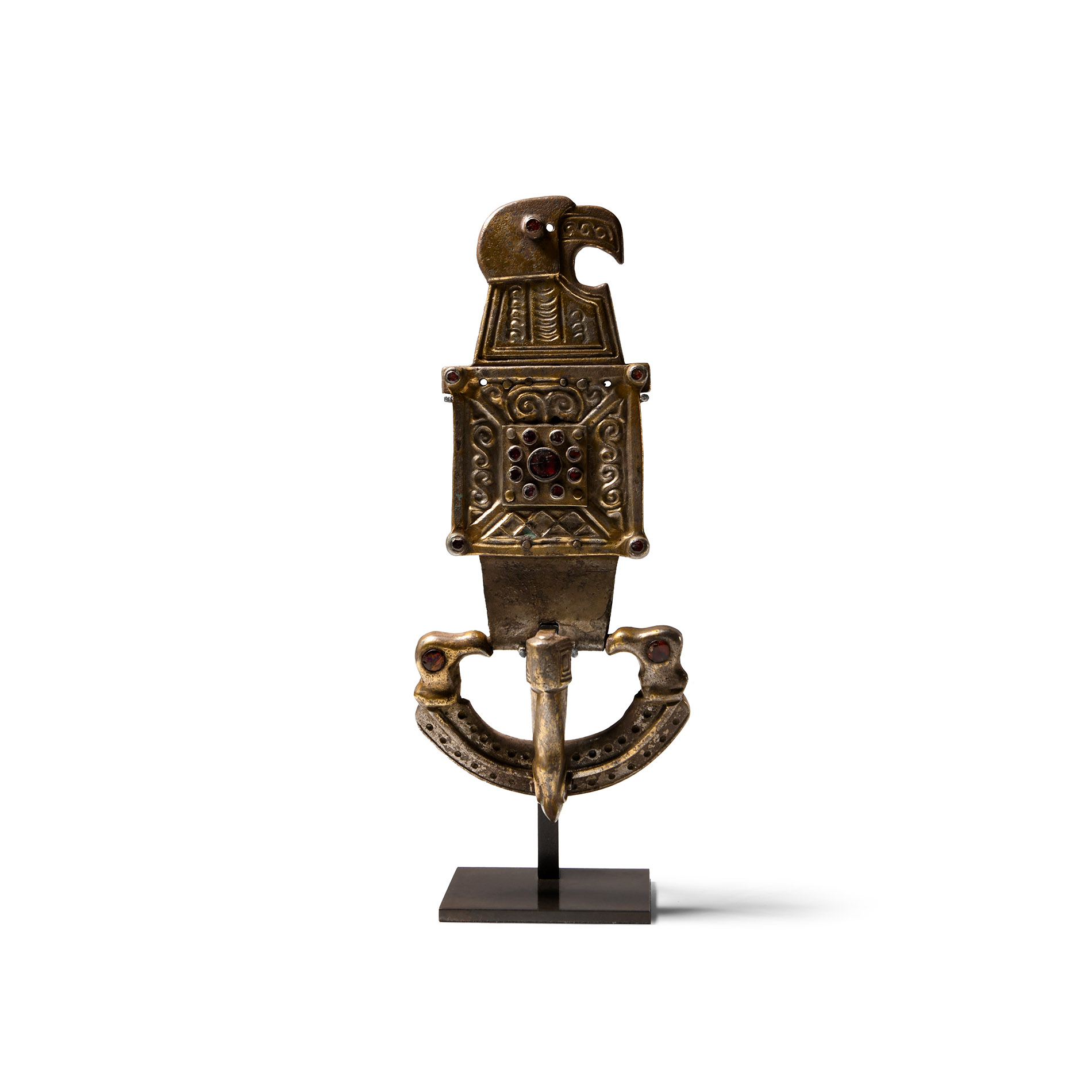 Ostrogothic Silver-Gilt Buckle with Eagle-Headed Plate