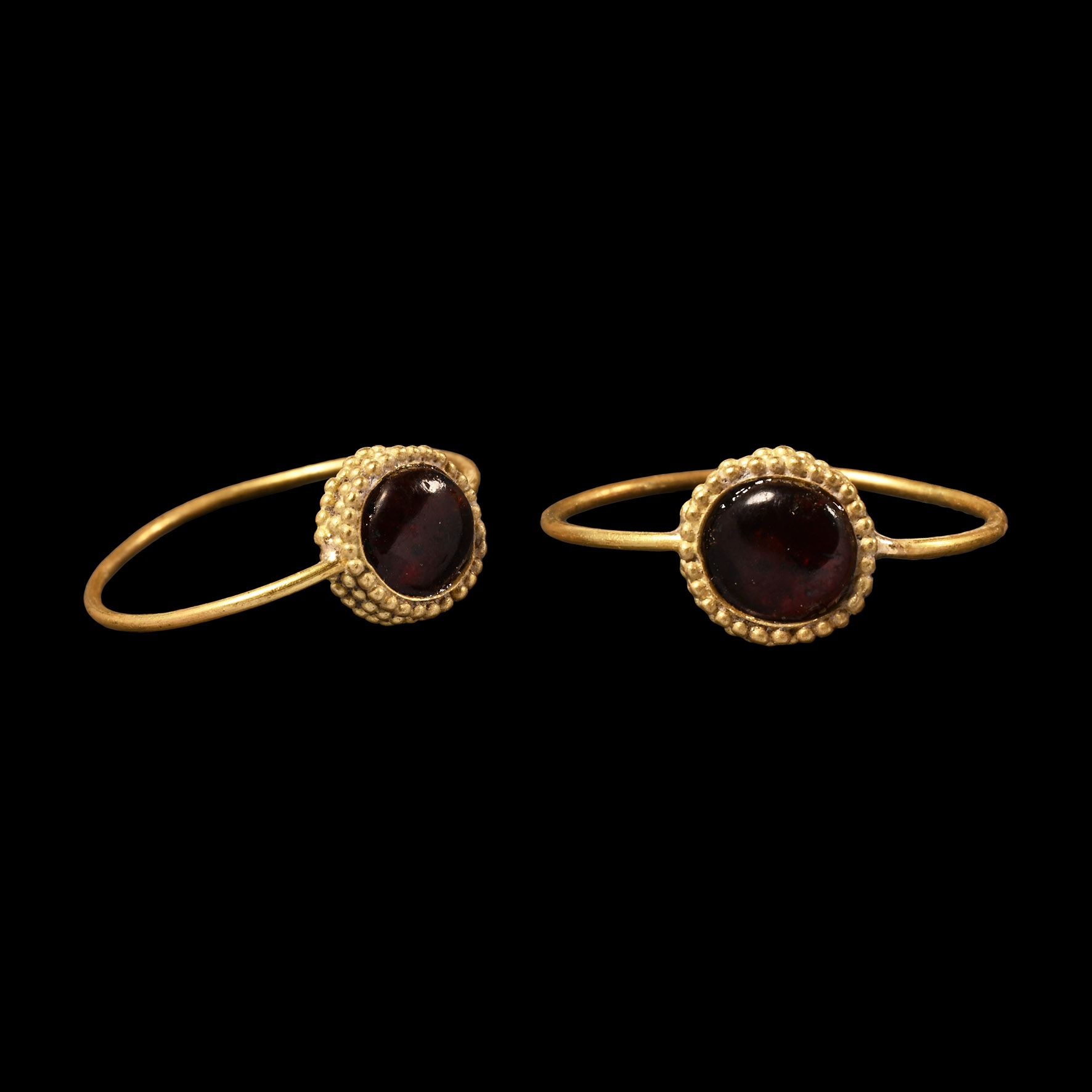 Medieval Gold Ring with Garnet