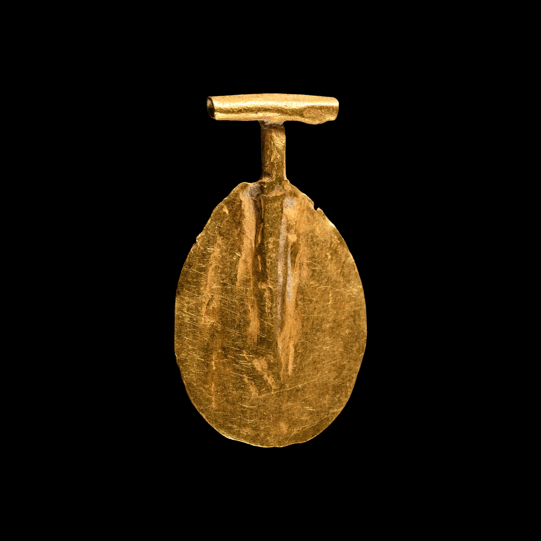 Western Asiatic Gold Teardrop Bead