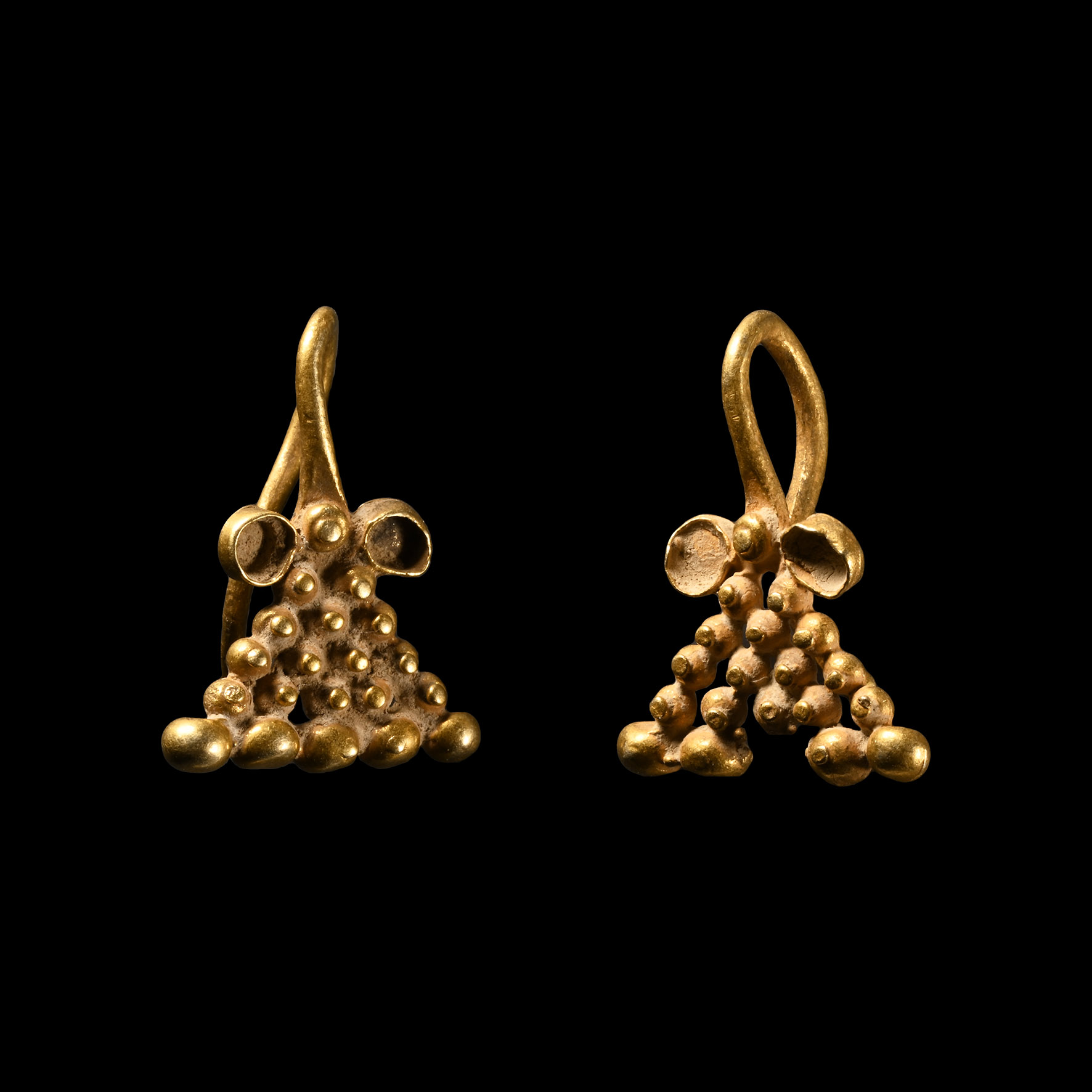 Bactrian Gold Earring Pair