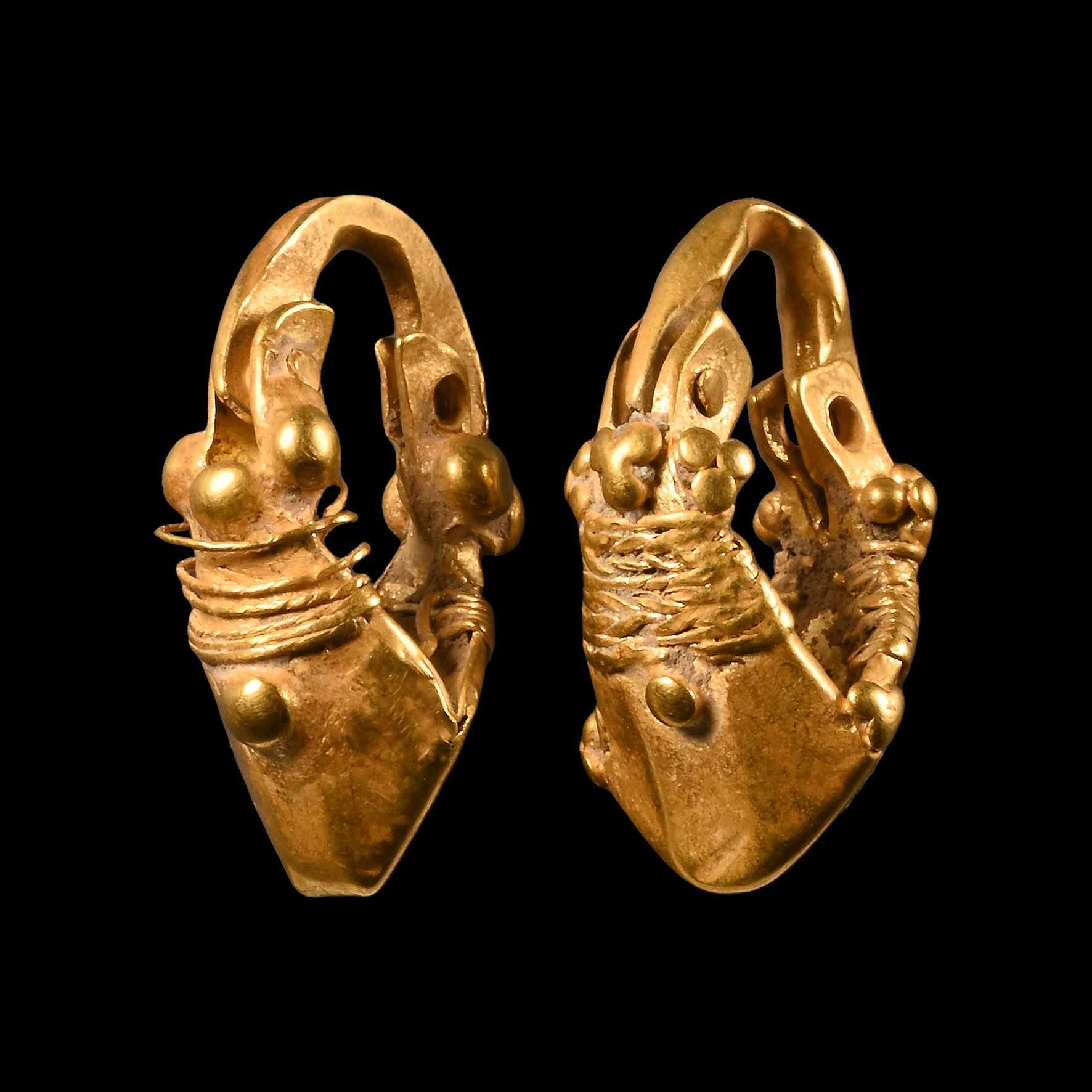 Parthian Gold Earring Pair