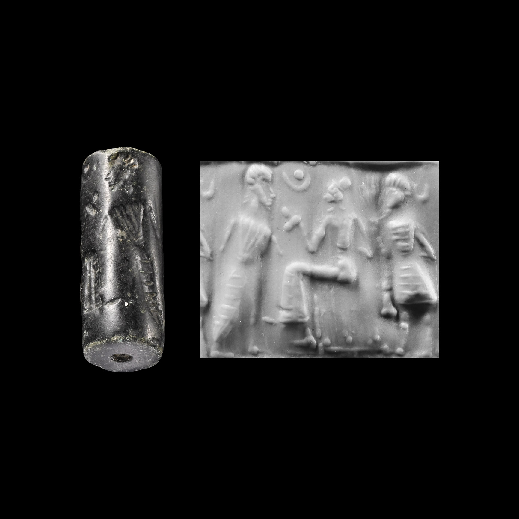 Mesopotamian Stone Cylinder Seal