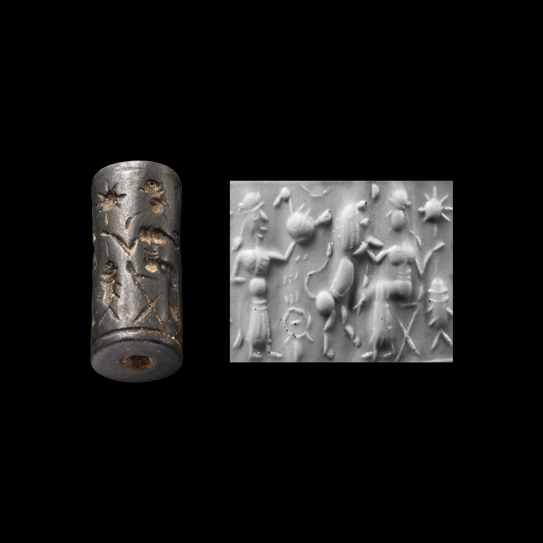 Mesopotamian Haematite Cylinder Seal