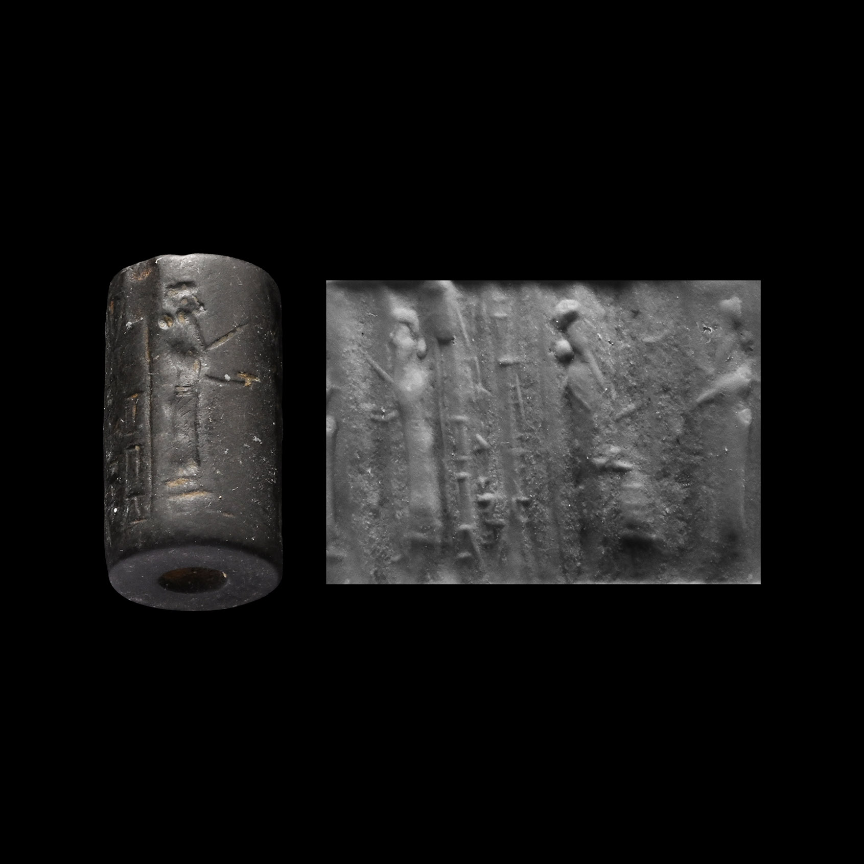 Mesopotamian Stone Cylinder Seal