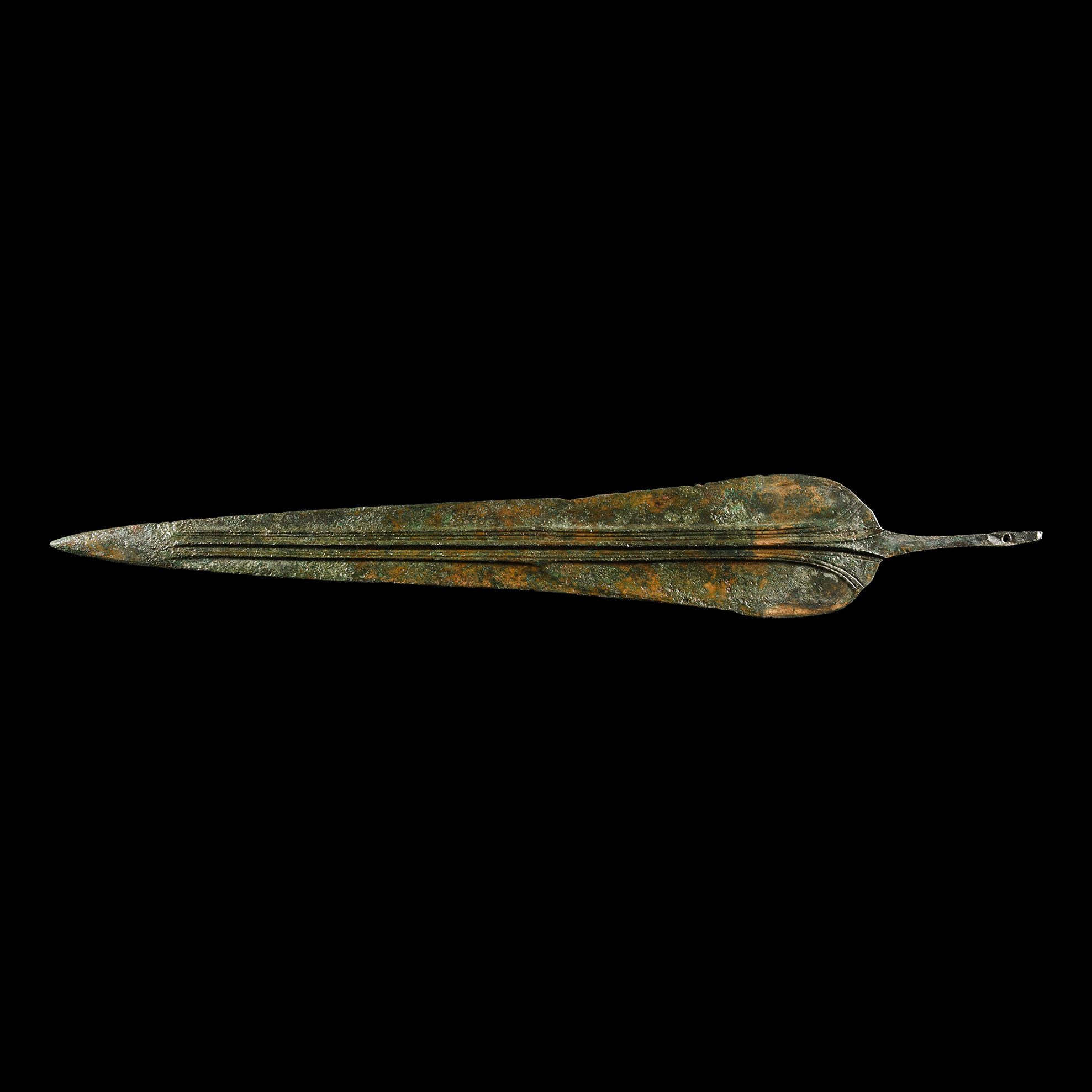 North-West Persian Bronze Short Sword Blade with Blood Channels