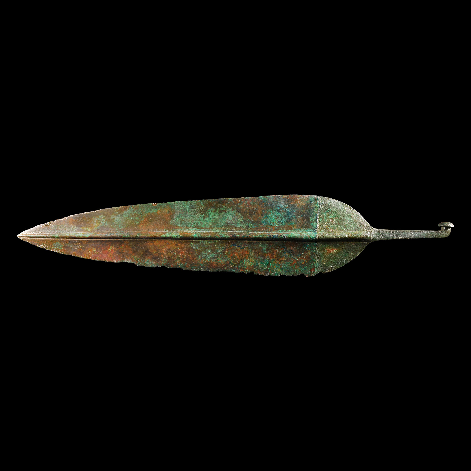 Heavy Western Asiatic Leaf-Shaped Spearhead