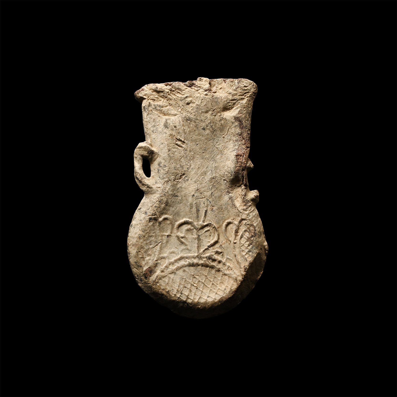 Medieval Lead Pilgrim's Holy Water Ampulla