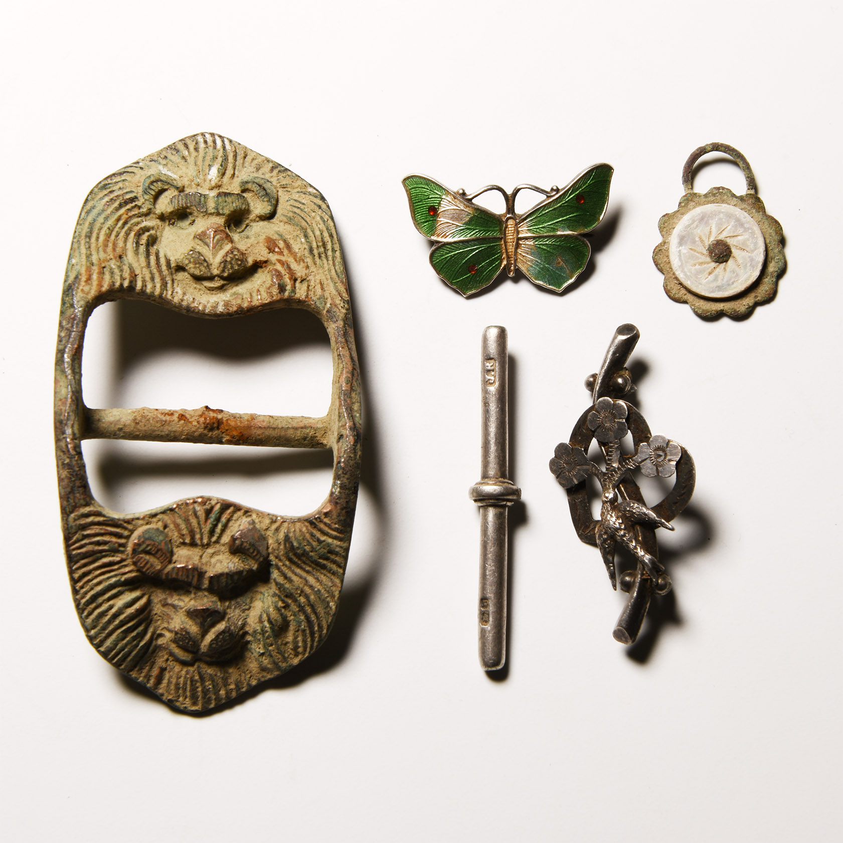 Post Medieval Silver and Bronze Artefact Group