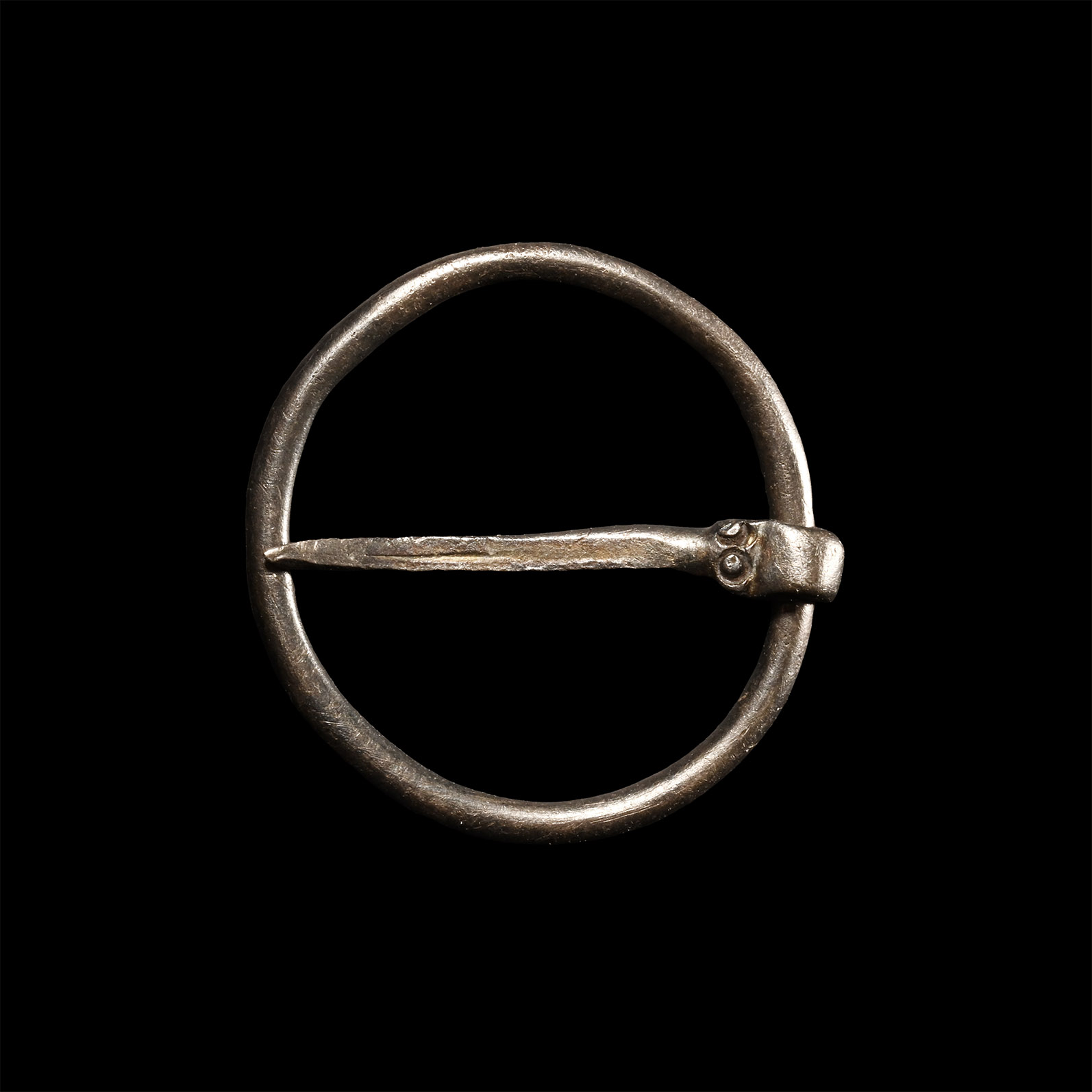 Medieval Silver Annular Brooch