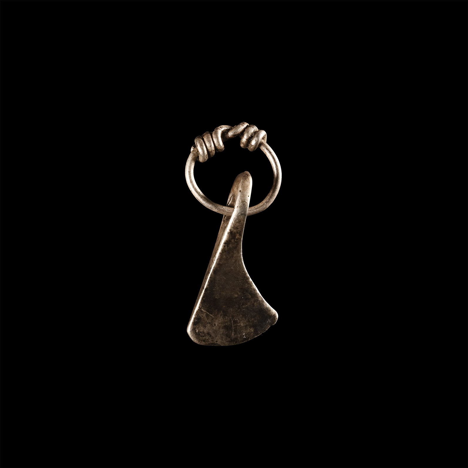 Viking Age Silver Axehead Pendant