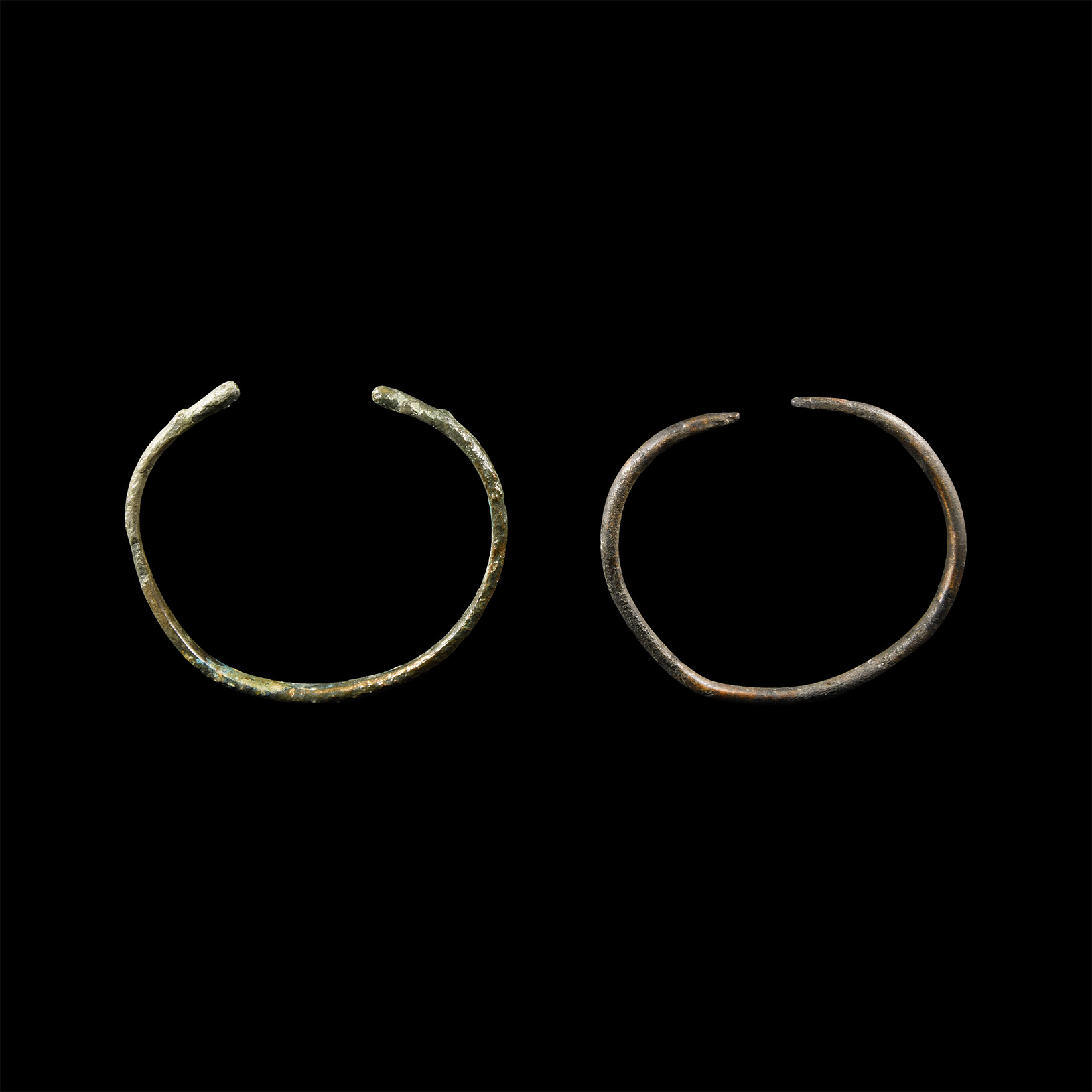 Viking Age Bronze Zoomorphic Bracelet Pair