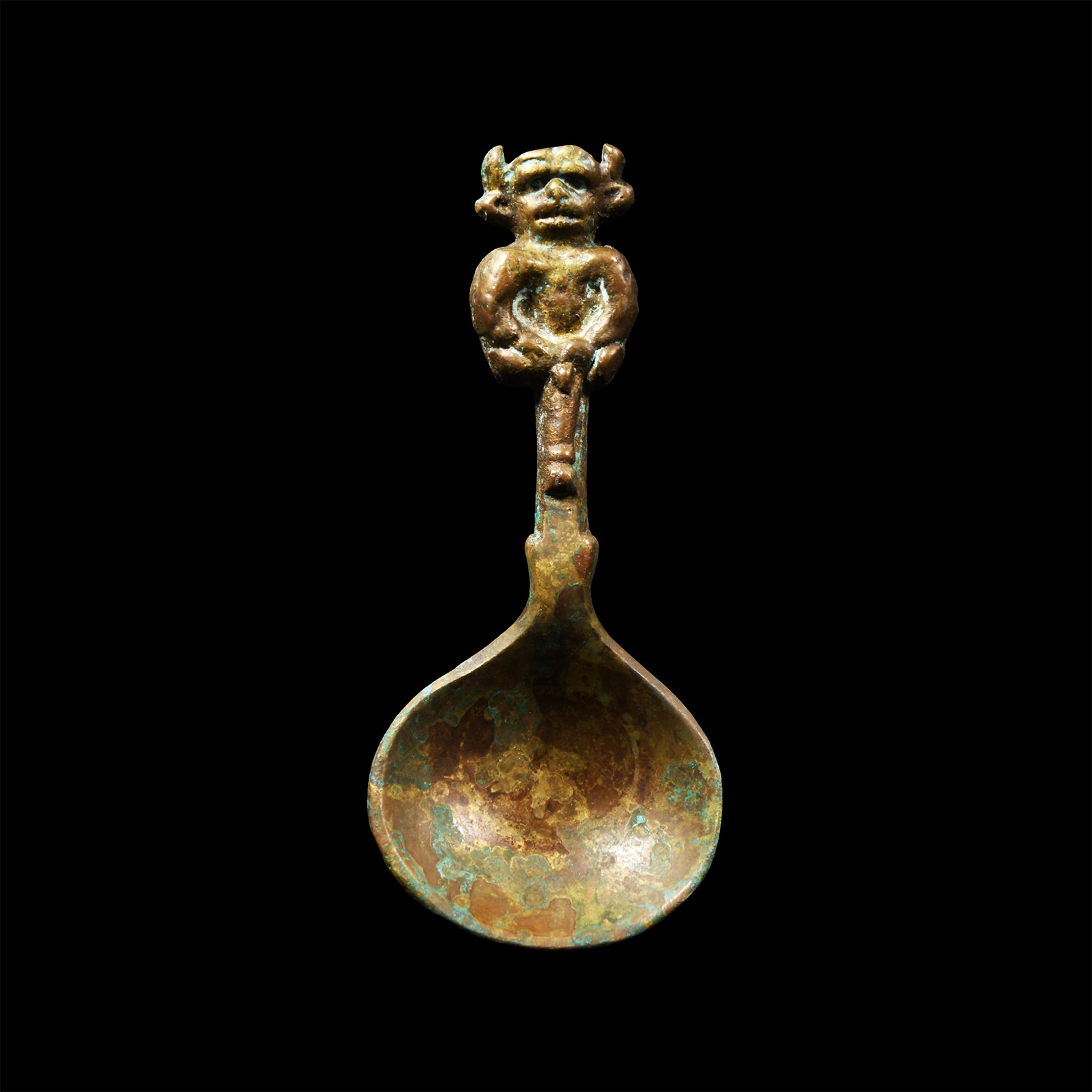Post Medieval Bronze Lincoln Imp Spoon