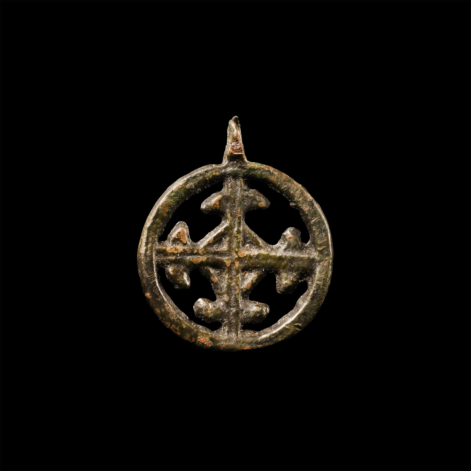 Viking Age Bronze Pendant with Cross