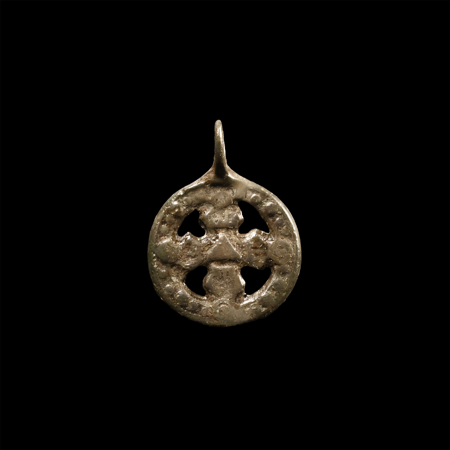 Viking Age Bronze Pendant with Cross