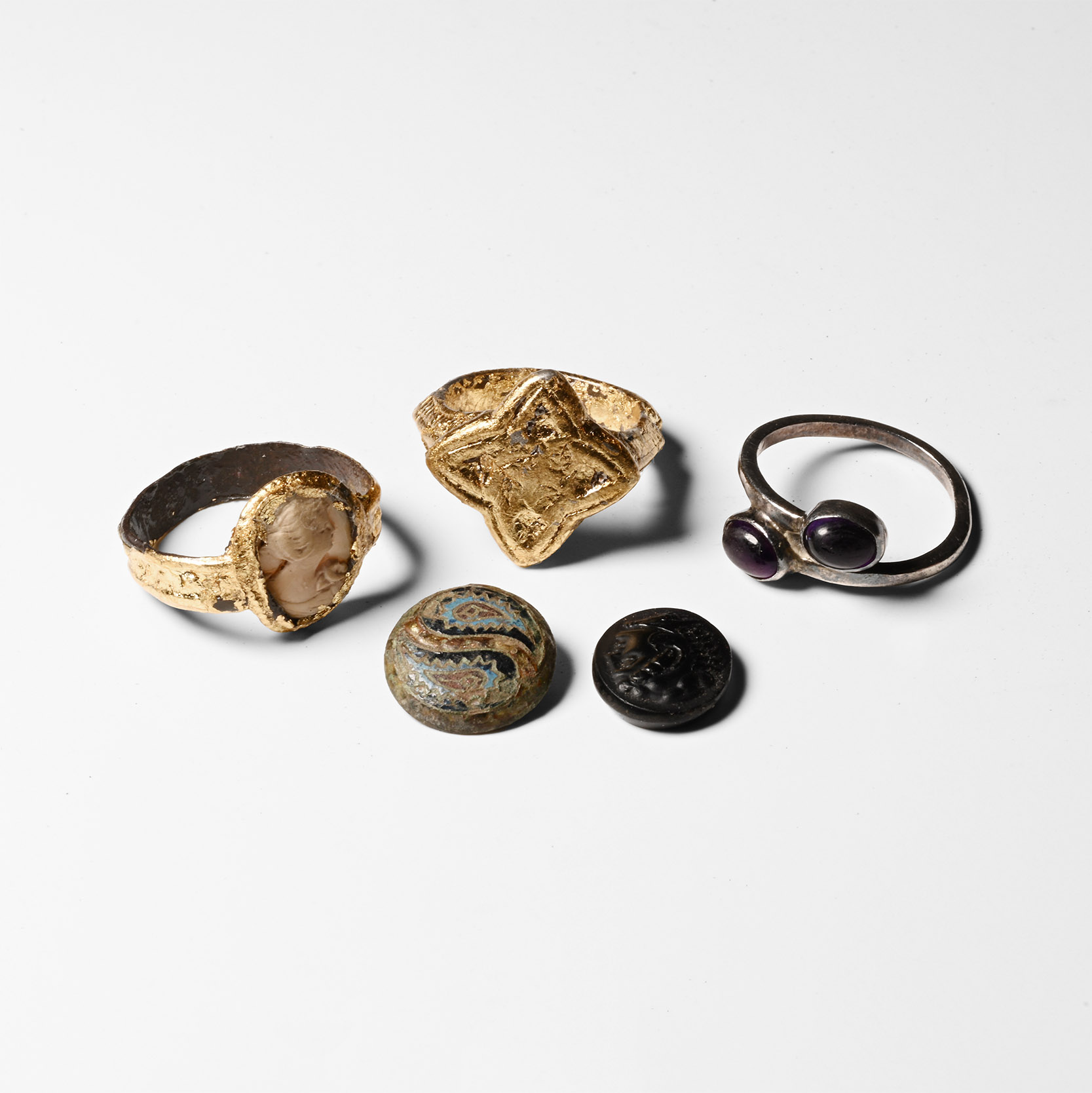 Post Medieval Bronze and Silver Artefact Group