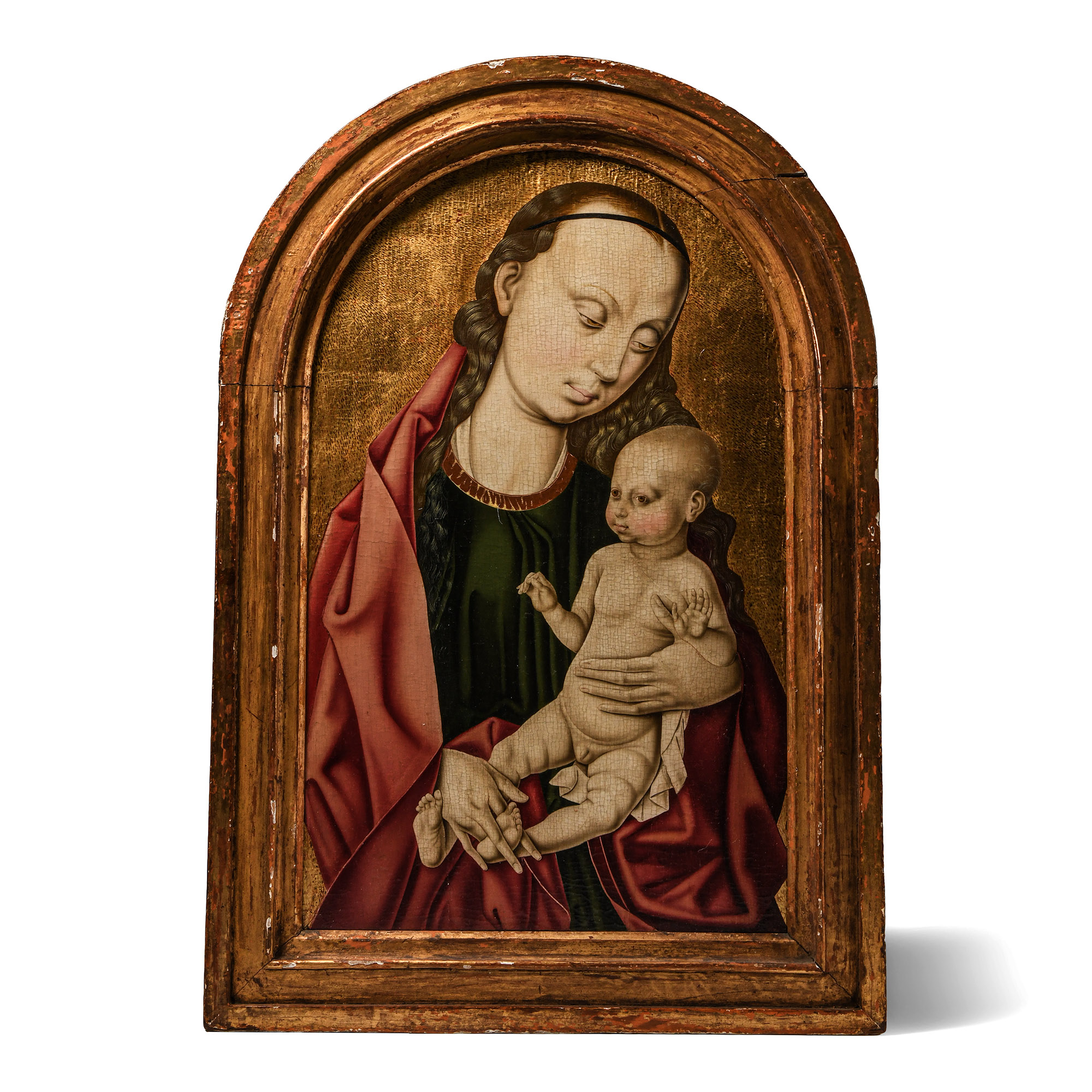 Medieval Virgin and Child by a Follower of Dirk Bouts