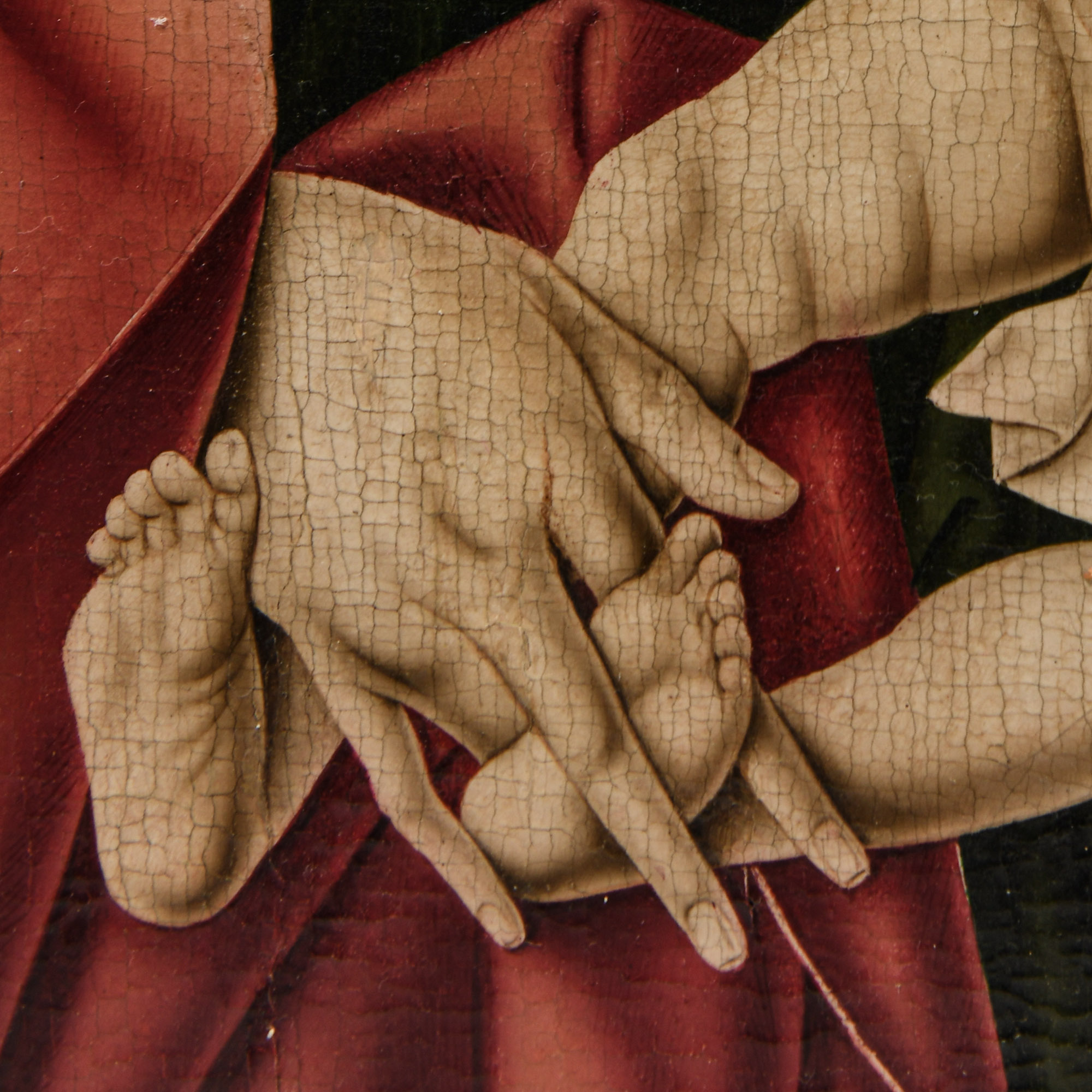 Medieval Virgin and Child by a Follower of Dirk Bouts